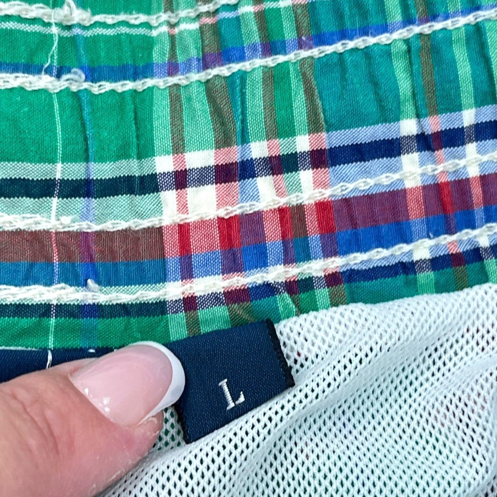 Polo Ralph Lauren VINTAGE Polo Ralph Lauren Swim Trunks Men L Green Polo Ralph Lauren Swim Trunks Men L Green 90s Tartan Size US L / EU 52-54 / 3 - 7 Thumbnail