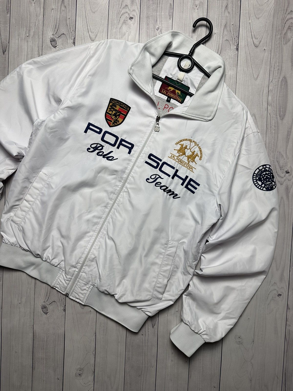 Porsche Design × Vintage Vintage L A Martina Porsche racing jacket size L logo Size US L / EU 52-54 / 3 - 3 Thumbnail