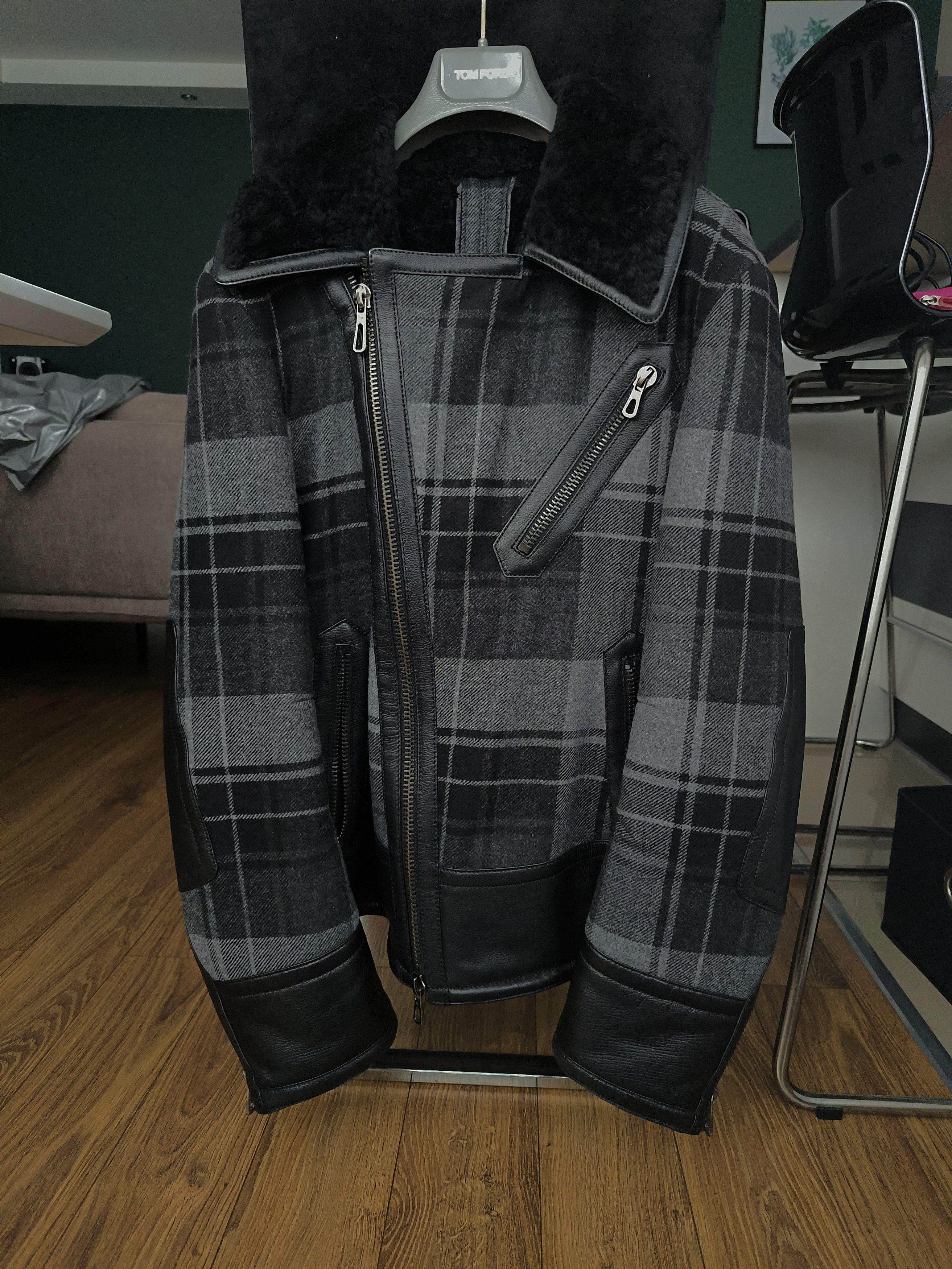 Tom Ford VERY RARE TF Grey Biker Wool Jacket, 46 IT, great condition Size US S / EU 44-46 / 1 - 1 Thumbnail