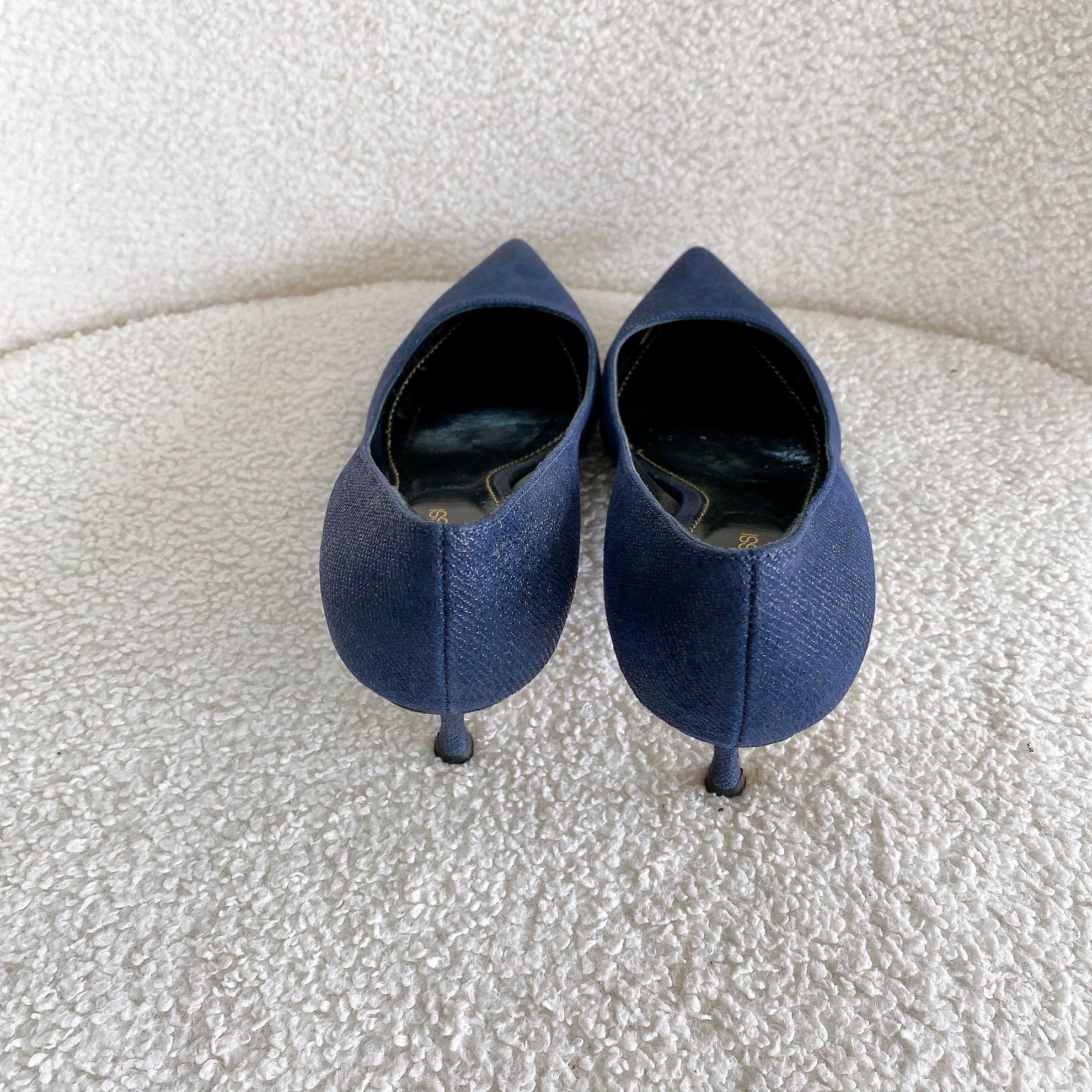 Sergio Rossi Sergio Rossi Blue High Heels 36.5 Size US 6 / IT 36 - 5 Thumbnail