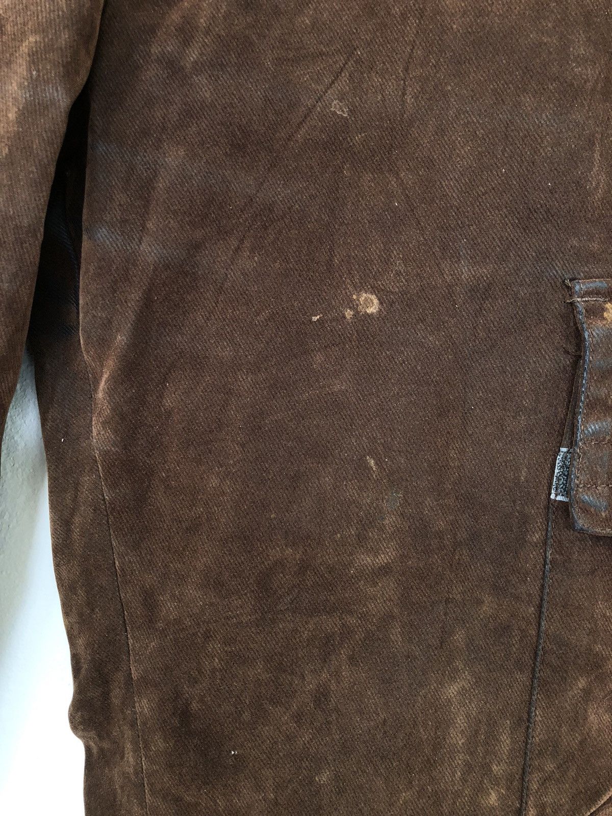 Japanese Brand Vintage COMME CA ISM Suede Cargo Pant Size US 32 / EU 48 - 12 Thumbnail