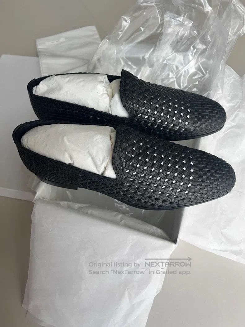 The Row The Row Black woven loafer flats Size US 11.5 / IT 41.5 - 1 Thumbnail