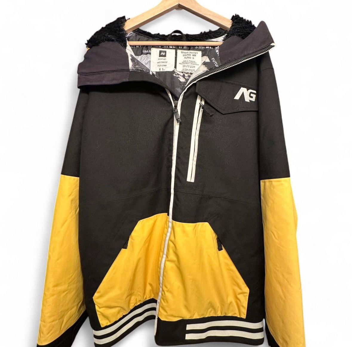 Analog Analog Greed Jacket XL Corp Yellow / Black 10K/5K Snowboard Size US XL / EU 56 / 4 - 1 Thumbnail