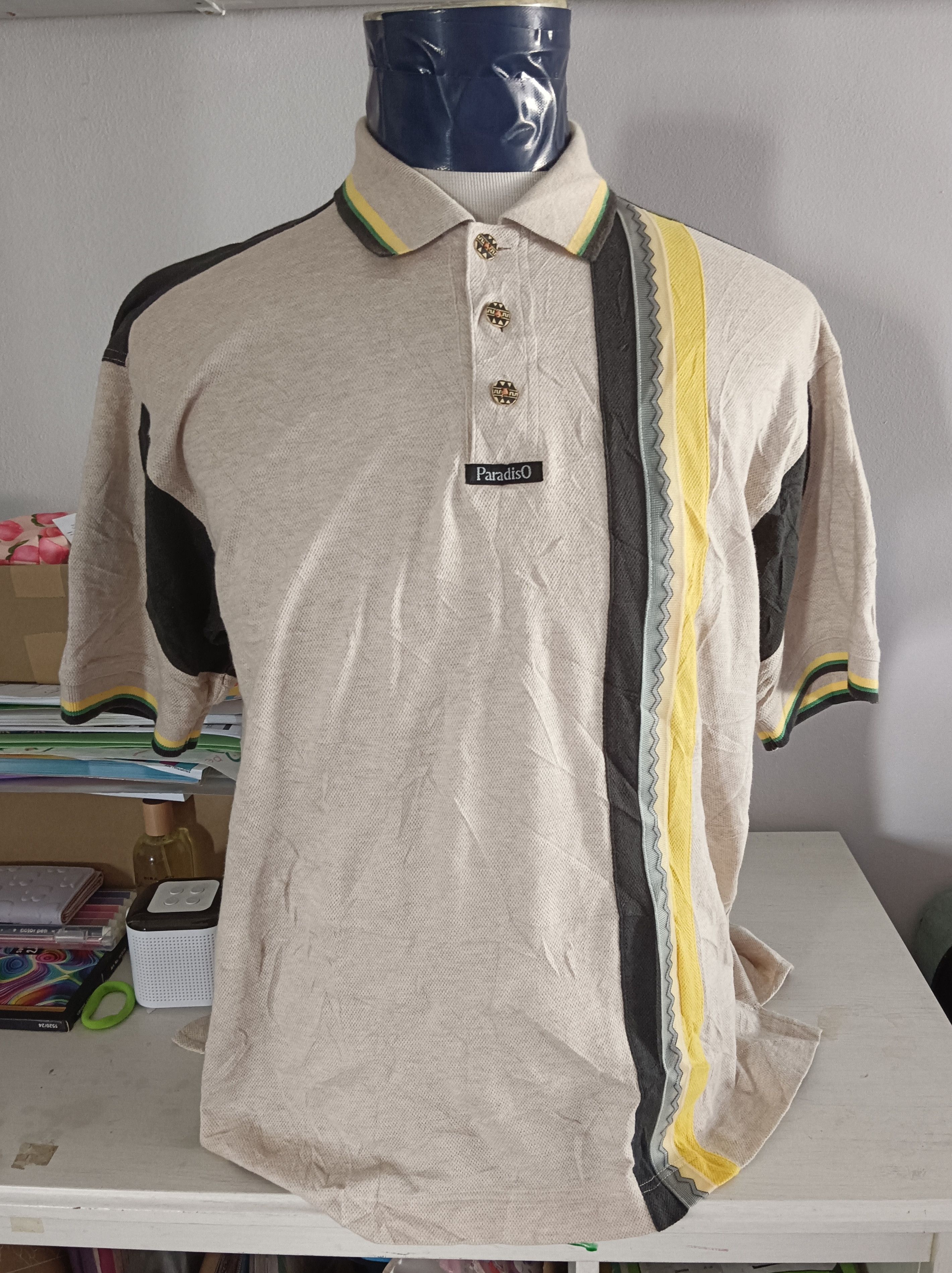 Japanese Brand Paradiso Polos Shirt Short Sleeve Size M Made in Japan Size US M / EU 48-50 / 2 - 1 Thumbnail