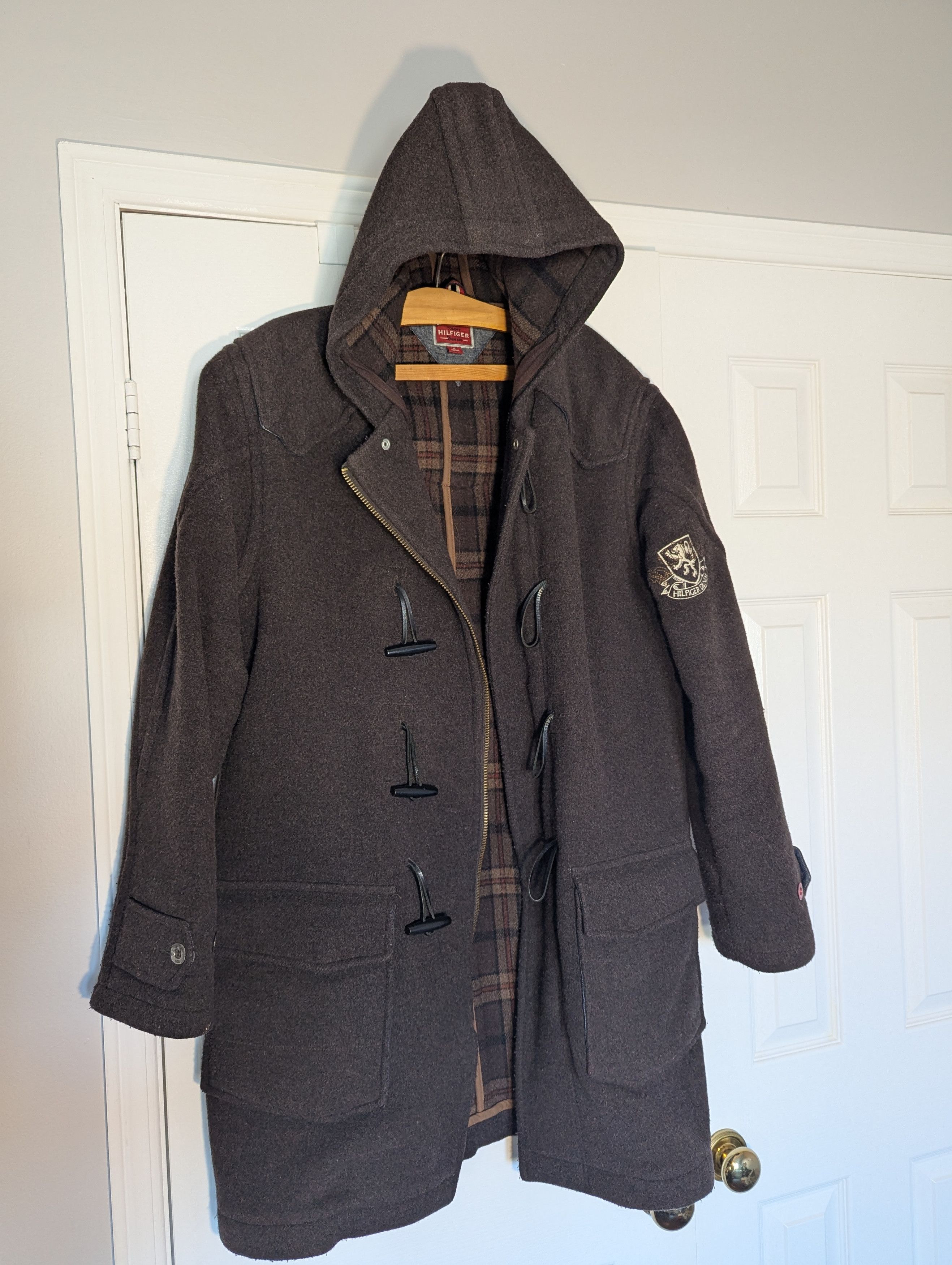 Tommy Hilfiger Woolen Hoodie.Coat Vintage Size US M / EU 48-50 / 2 - 7 Thumbnail