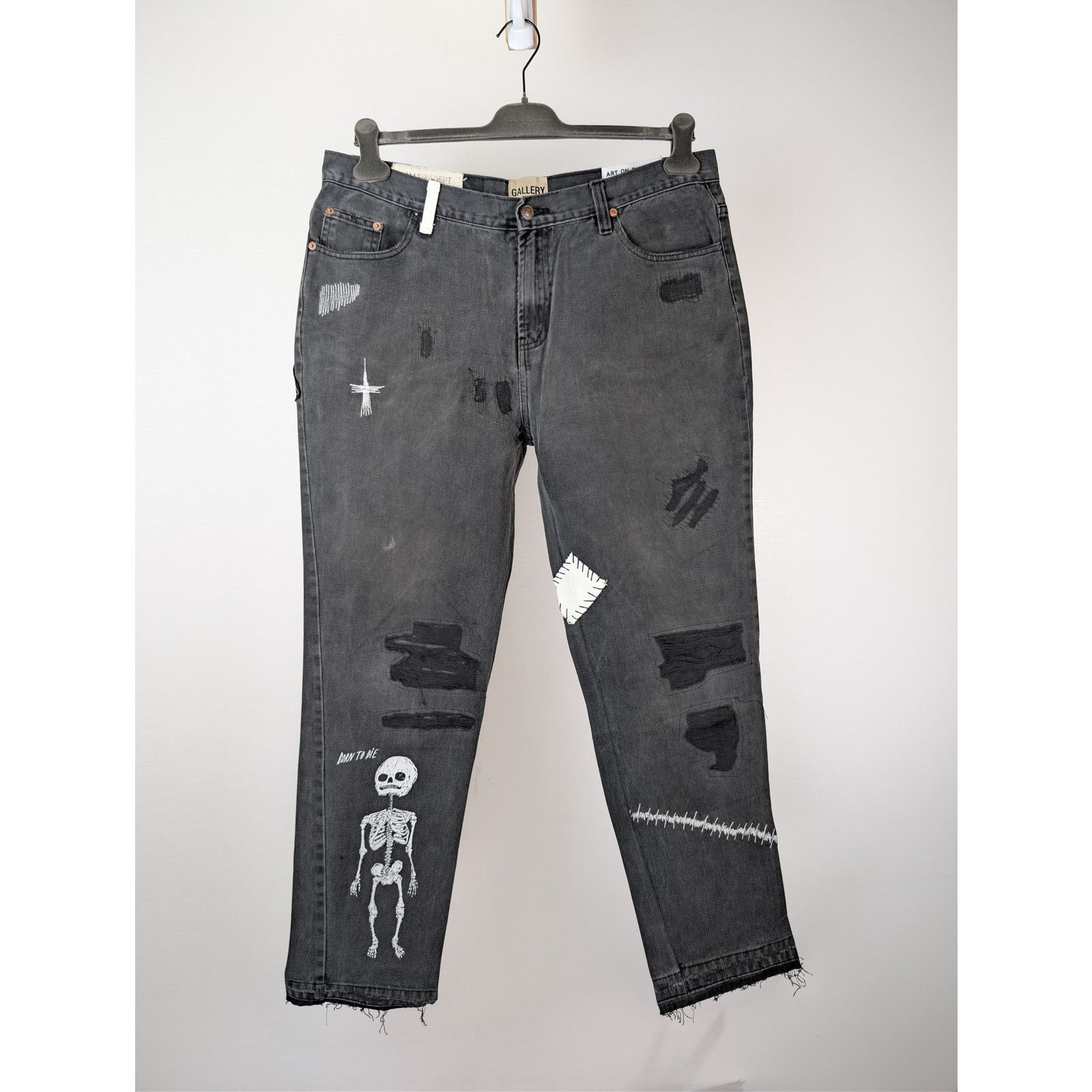 Gallery Dept. o1rshd1 Born To Die Denim Jeans in Black Size US 34 / EU 50 - 1 Thumbnail