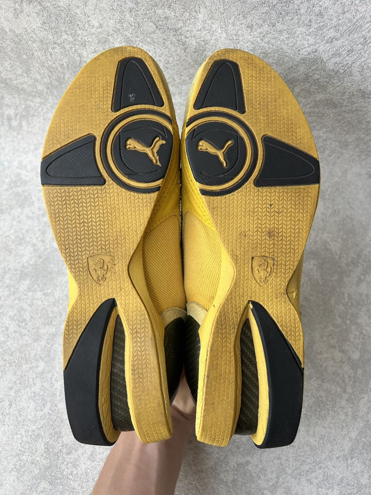 Puma Vintage Sample Puma Ferrari Yellow Racing Trainers Size US 9 / EU 42 - 7 Thumbnail