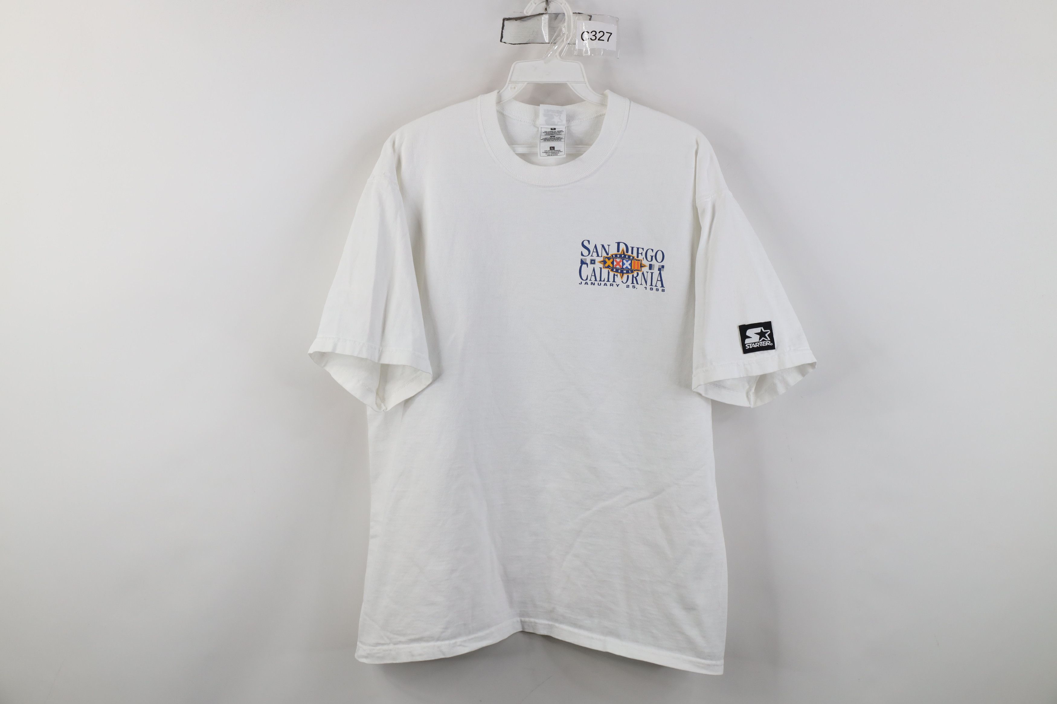 Starter Vintage 90s Starter XXXII Denver Broncos Football T-Shirt Size US L / EU 52-54 / 3 - 1 Thumbnail