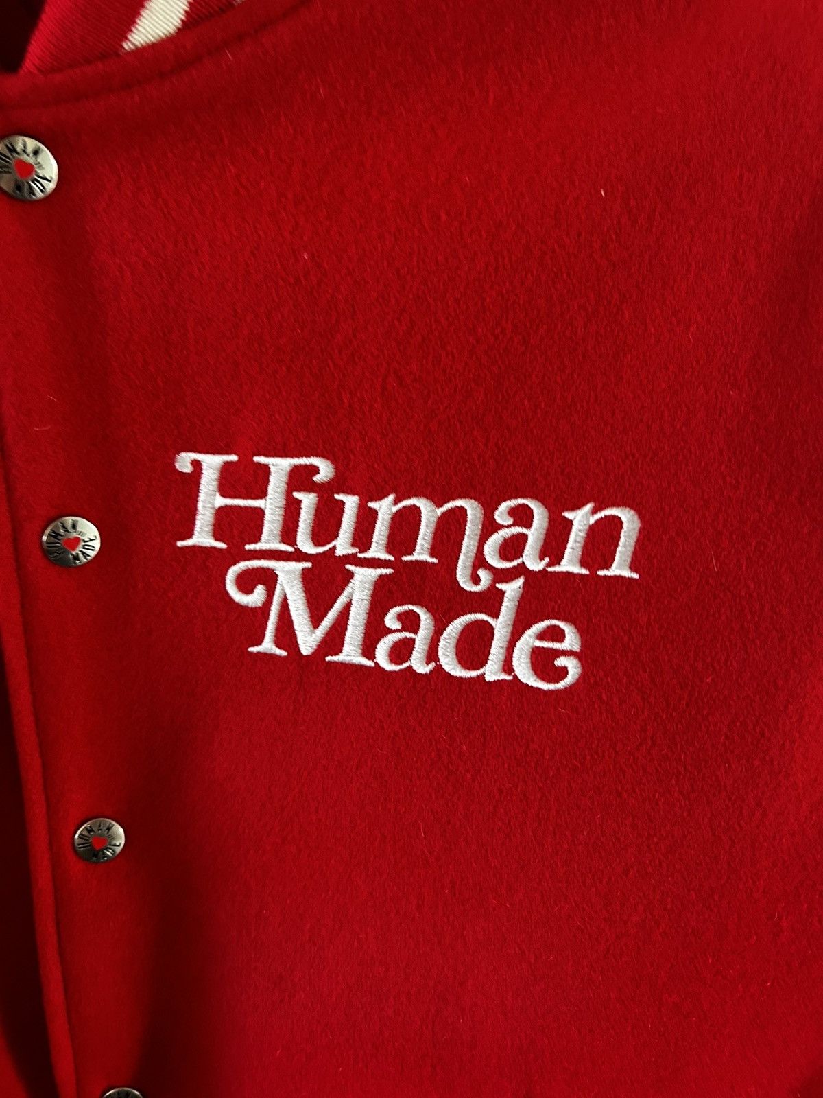 Girls Don't Cry × Human Made RARE Human Made x Girls Don't Cry Varsity Jacket (sz XL) Size US XL / EU 56 / 4 - 7 Thumbnail