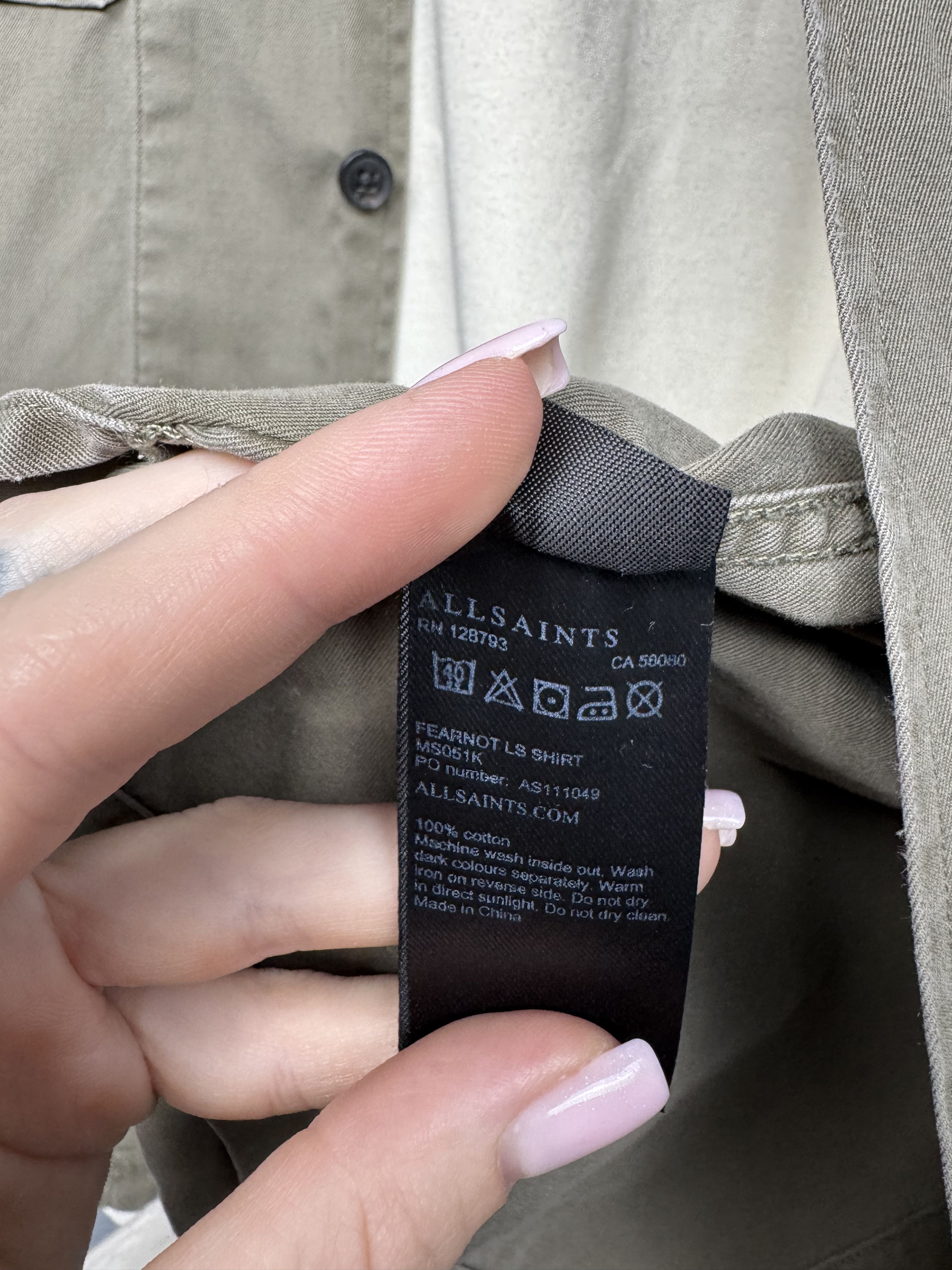 Allsaints Allsaints Mens Fearnot LS Shirt Y2K Overshirt Jacket Size US L / EU 52-54 / 3 - 4 Thumbnail
