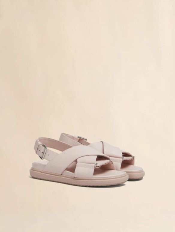 Marni o1w1db10326 Fussbet Leather Sandals in Pink Size US 7 / IT 37 - 1 Thumbnail