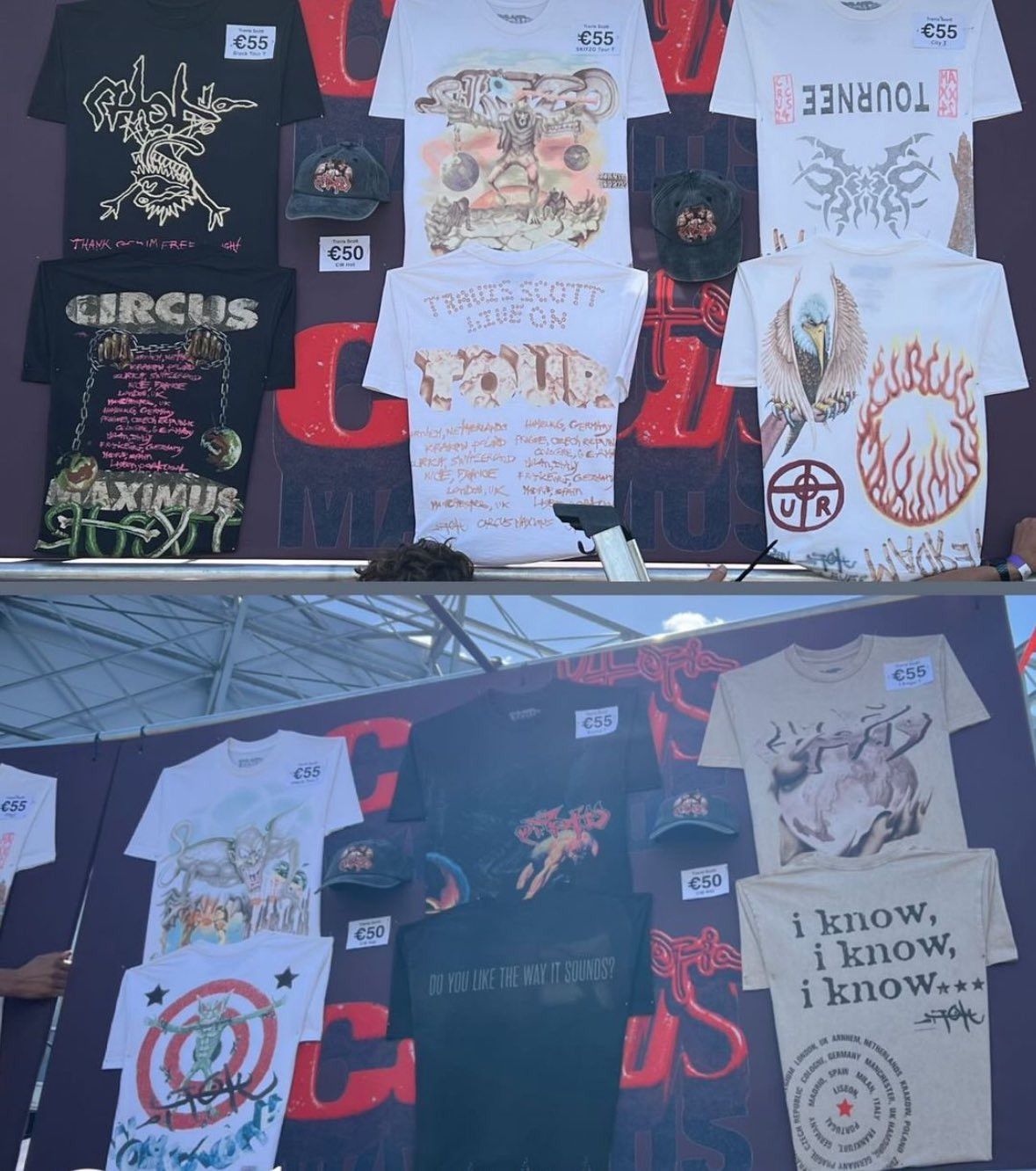Travis Scott VANCOUVER EXCLUSIVE UTOPIA TOUR TEE TRAVIS SCOTT Size US XL / EU 56 / 4 - 4 Thumbnail
