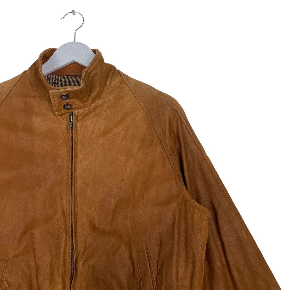 Golden Bear × Taylor Stitch × Vintage 💥90s GOLDEN BEAR LEATHER BOMBER JACKET Size US S / EU 44-46 / 1 - 6 Thumbnail