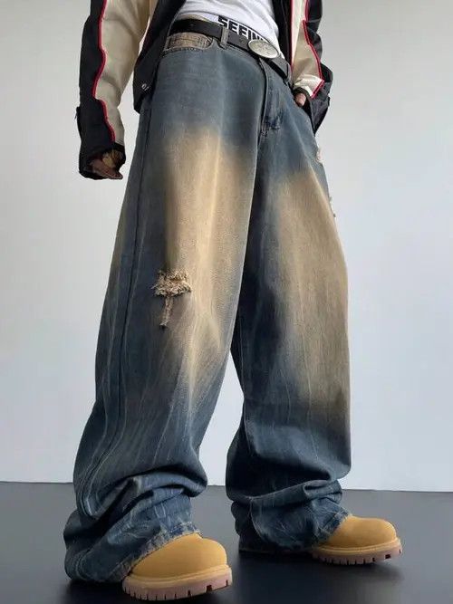 Jean Kimiko x Kumi VIntage Retro Y2k Washed Jeans Pants 90s Size US 32 / EU 48 - 8 Thumbnail