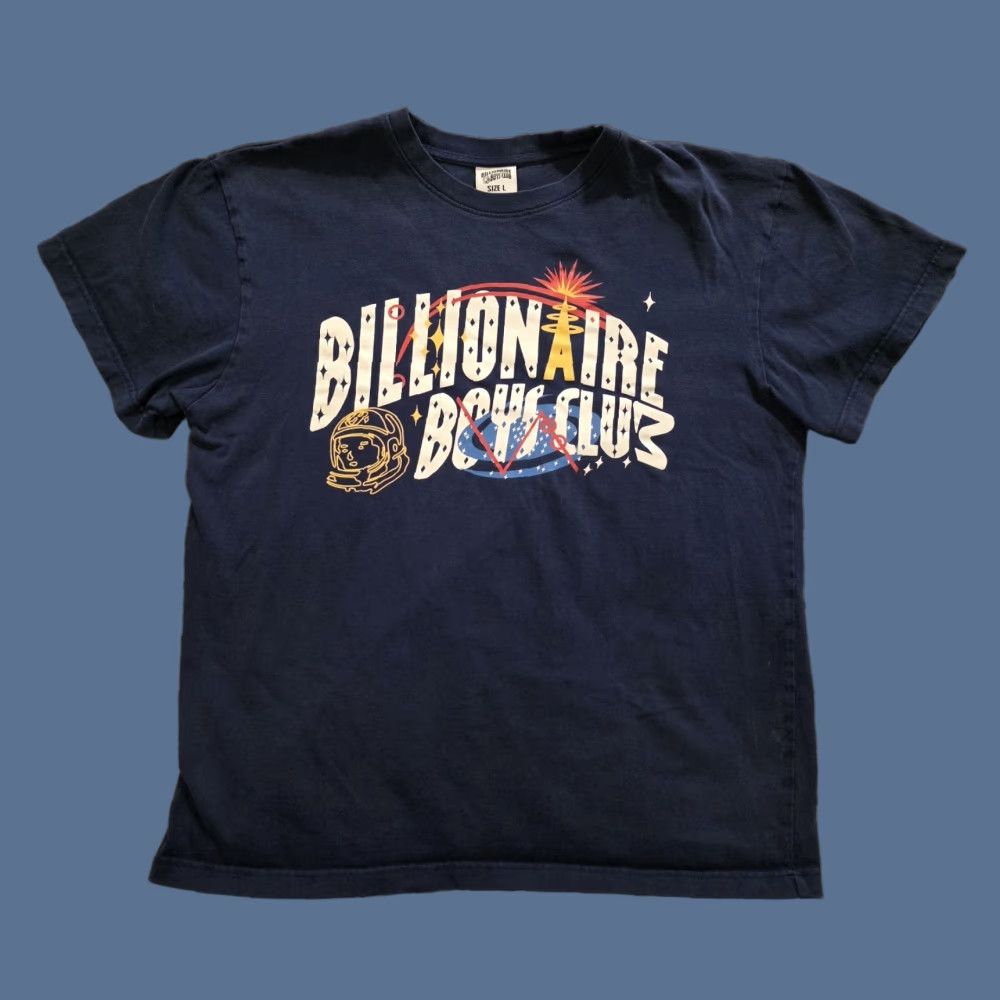 Billionaire Boys Club VINTAGE Billionaire Boys Club Graphic Print T Shirt Navy Blue Men's Size Large Size US L / EU 52-54 / 3 - 1 Thumbnail