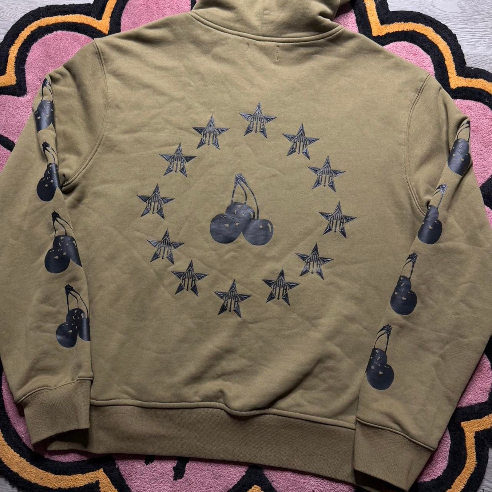 Rta RTA Floyd Full Zip Graphic Logo Hoodie Size Medium Green Size US M / EU 48-50 / 2 - 7 Thumbnail