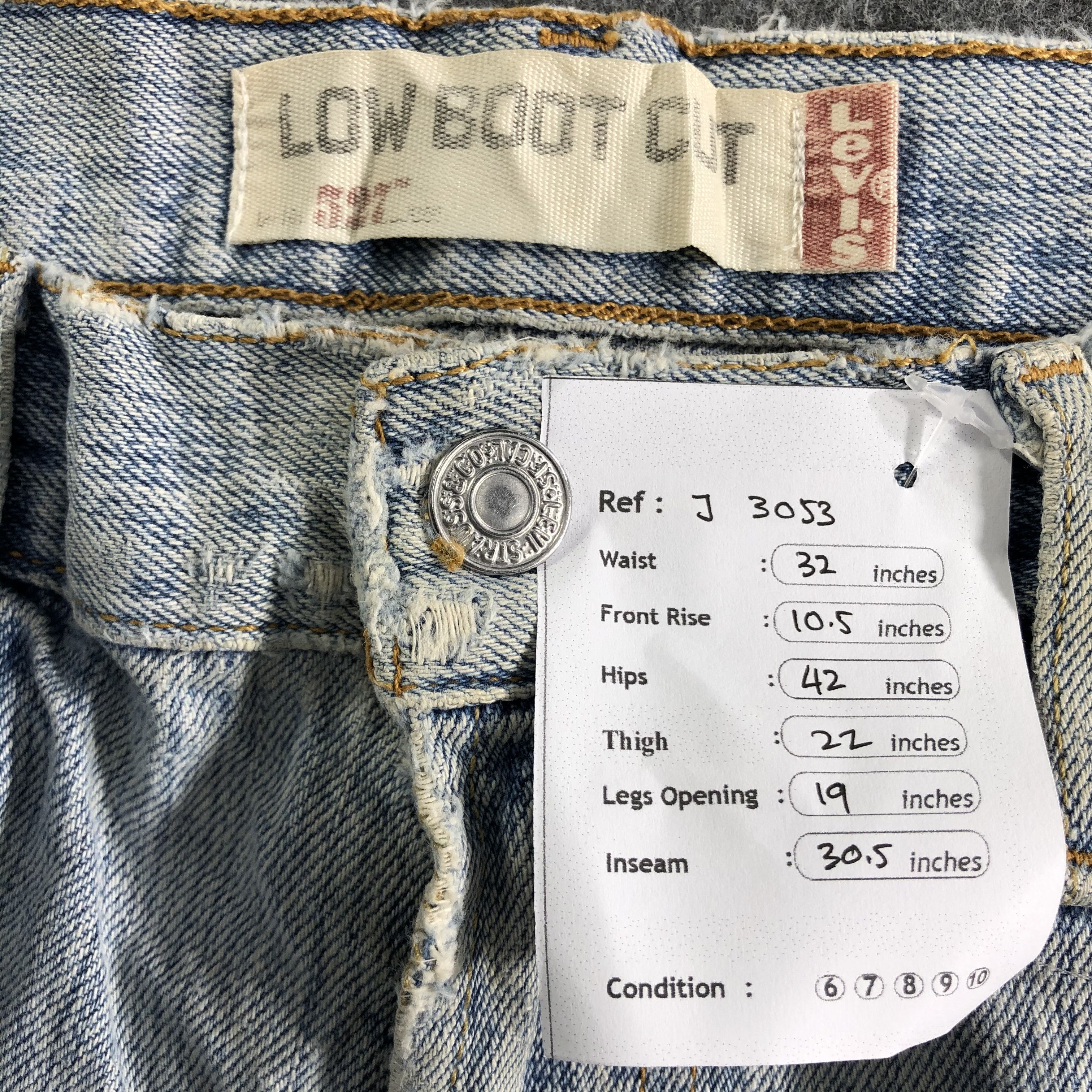 Levi's Vintage Light Wash Levis 527 Jeans-J3053 Size US 32 / EU 48 - 15 Thumbnail