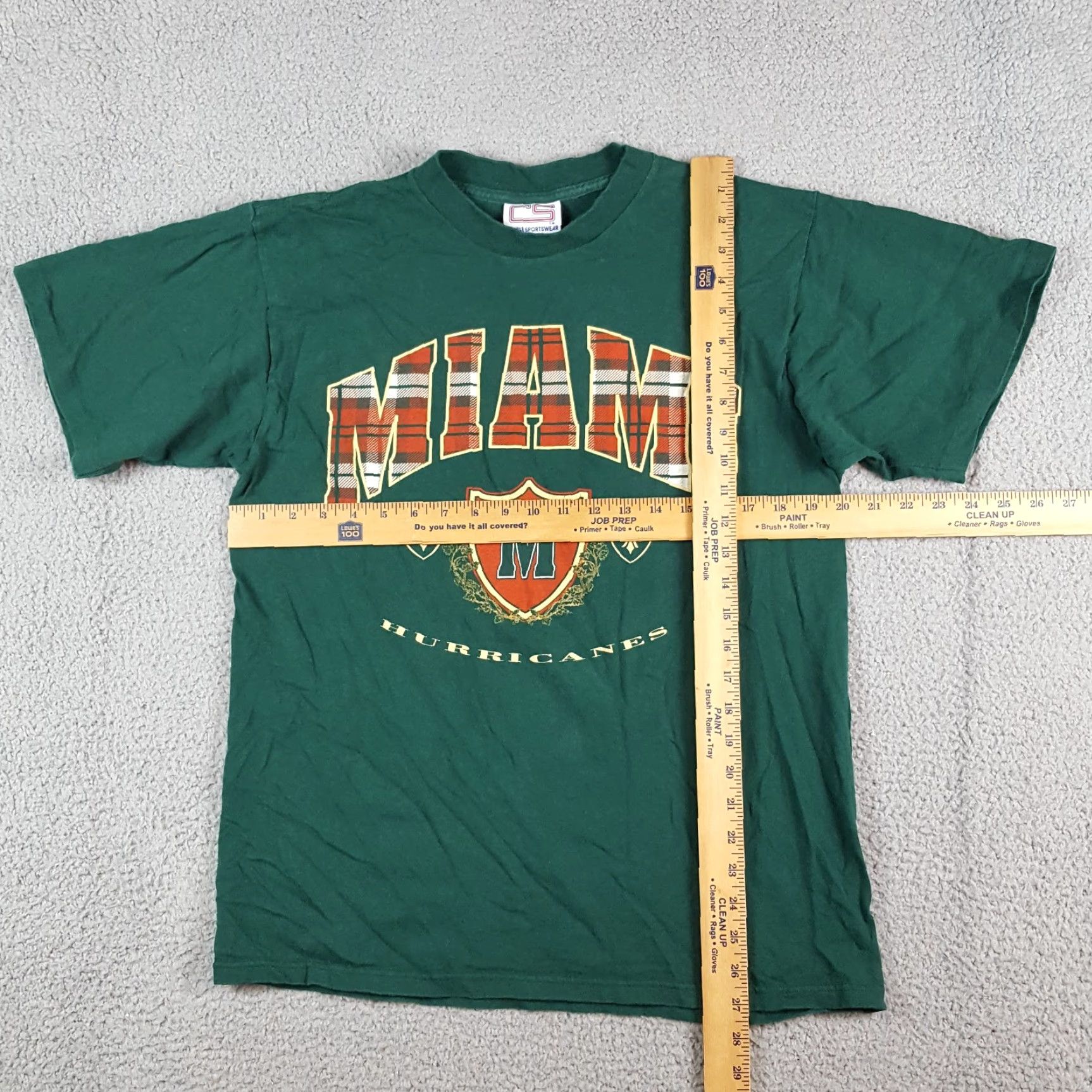 Vintage VINTAGE Miami Hurricanes Football T Shirt NCAA Mens Size M Green Cotton Embroidered Logo 90s College University NCAA Football 90s Vintage Y2K Shirts Size US M / EU 48-50 / 2 - 8 Thumbnail