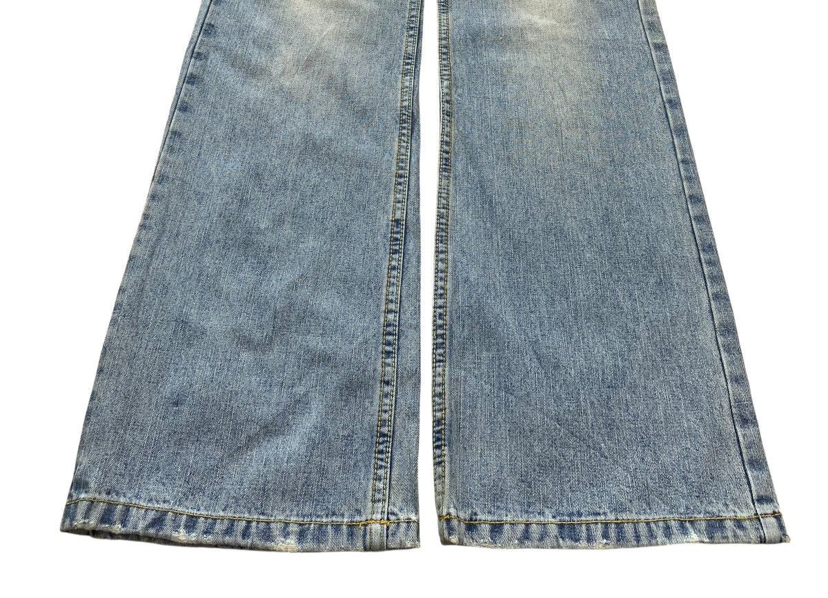 pandora Pandora Faded Blue Wash Ripped Style Flare Jeans Size US 32 / EU 48 - 5 Thumbnail