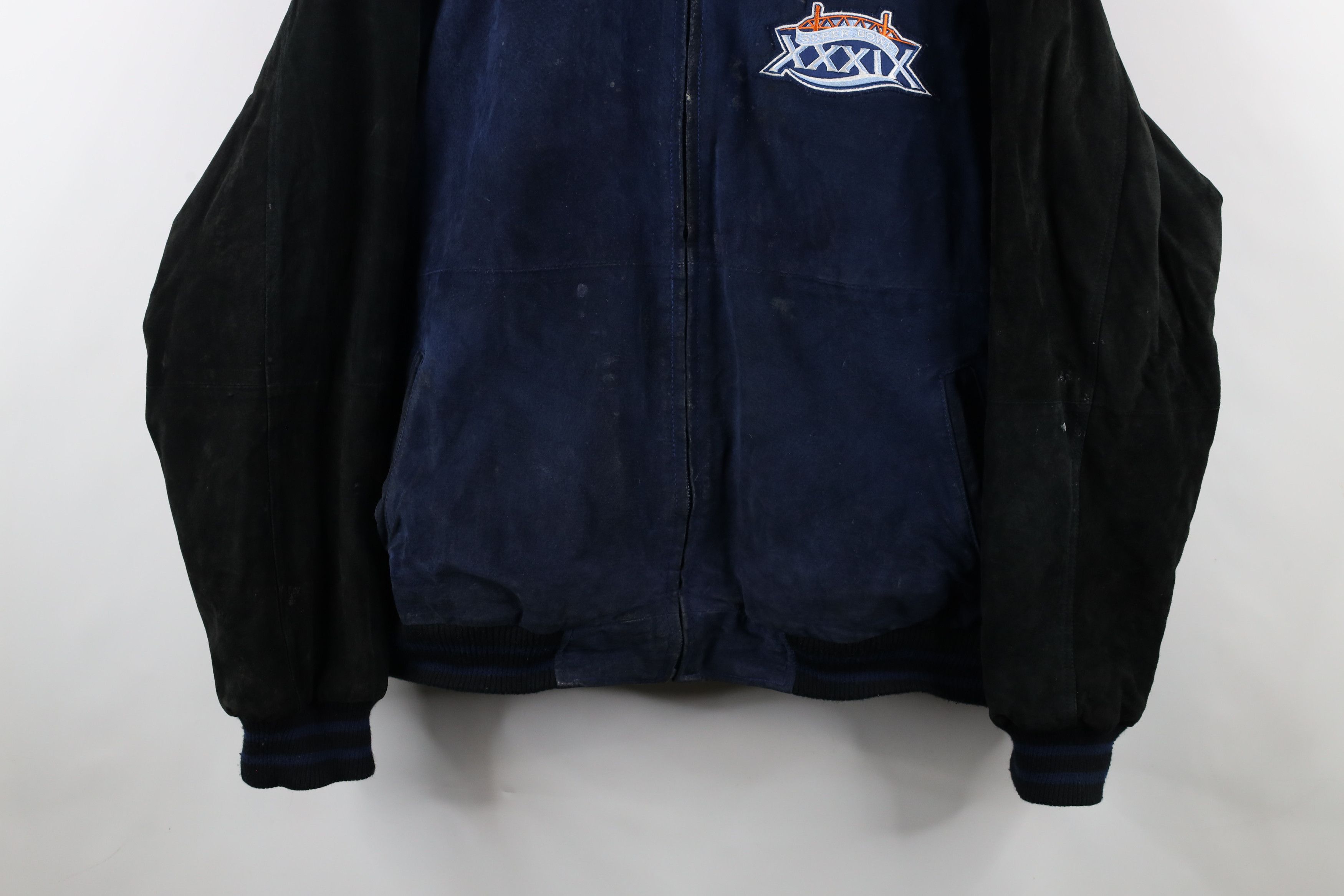 Vintage Vintage Y2K 2005 Super Bowl Suede Leather Bomber Jacket Size US XXL / EU 58 / 5 - 3 Thumbnail