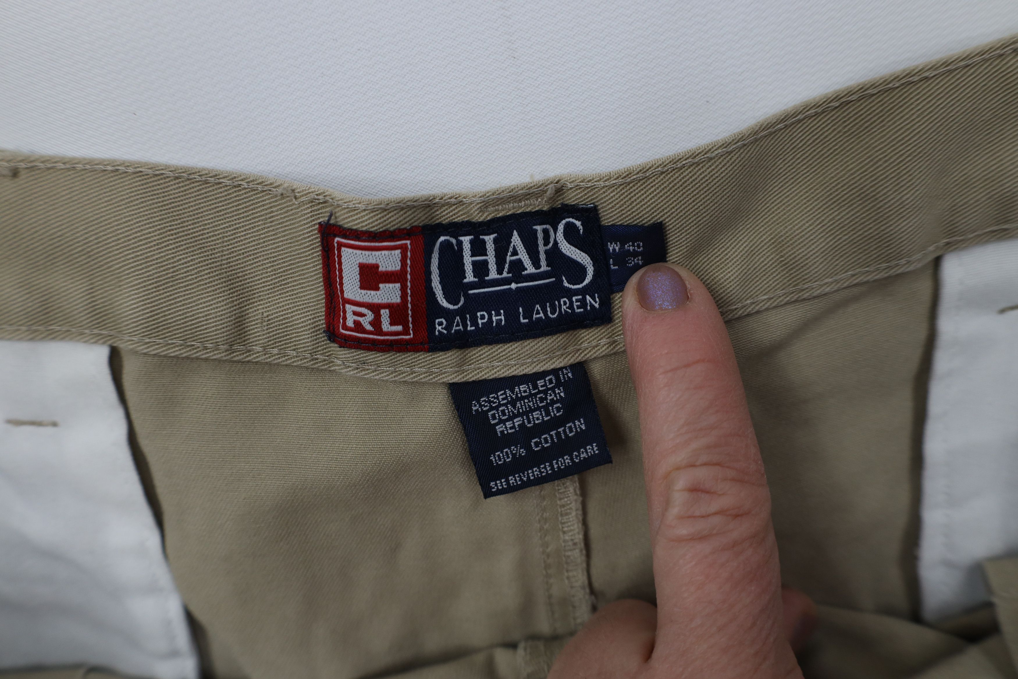 Ralph Lauren Vintage 90s Chaps Ralph Lauren Wide Leg Chino Pants Beige Size US 40 / EU 56 - 8 Thumbnail