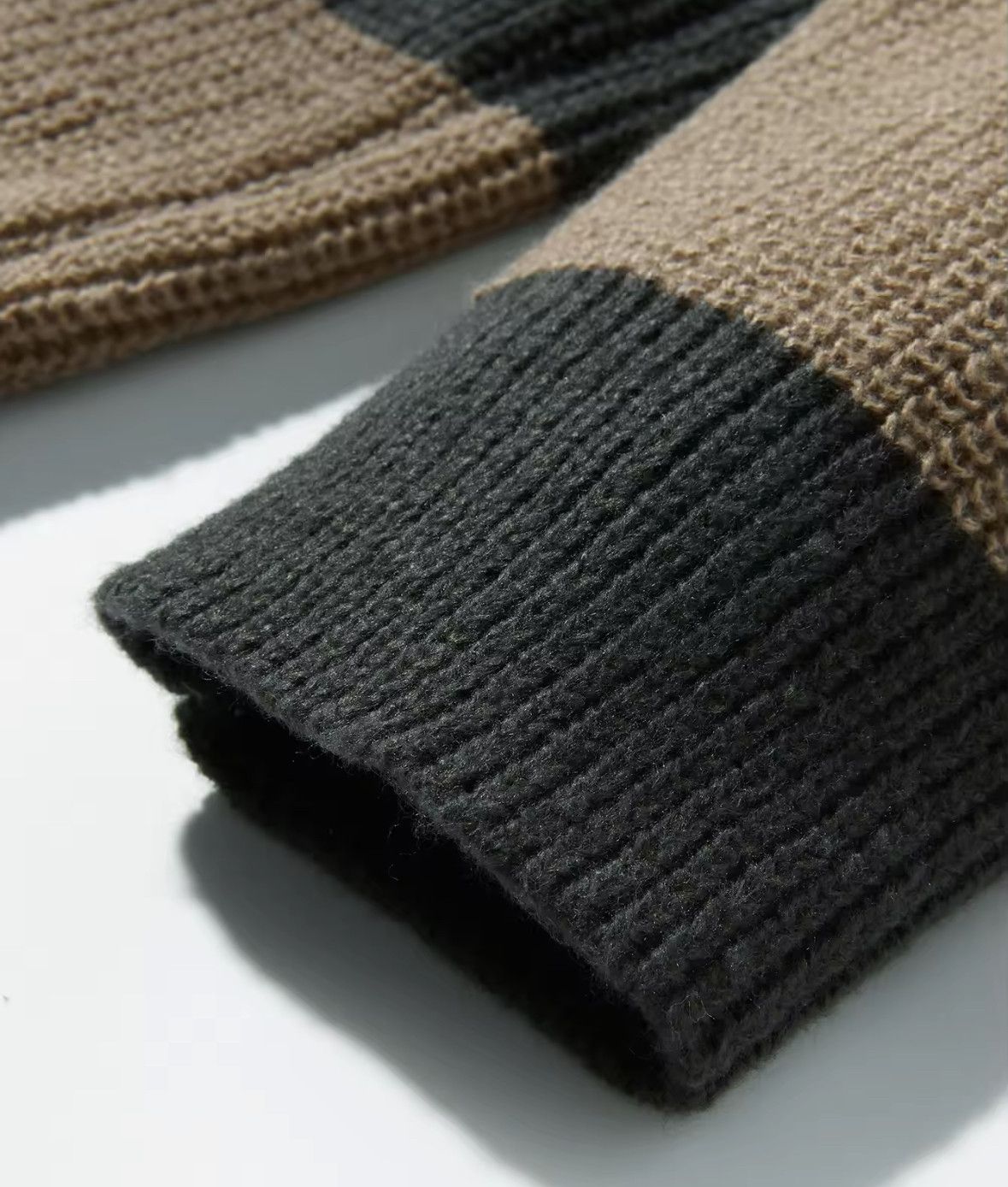 Japanese Brand Versatile Striped Sweater Jacquard Knitted Sweatshirt Size US XXL / EU 58 / 5 - 5 Thumbnail