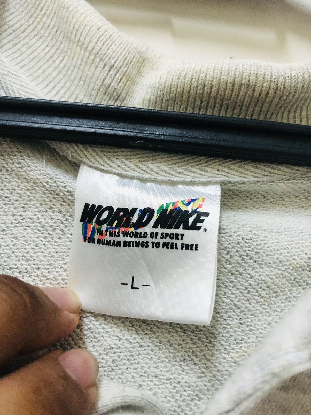 Nike × Vintage SUPER RARE WORLD NIKE POLO SHIRT Size US L / EU 52-54 / 3 - 4 Thumbnail