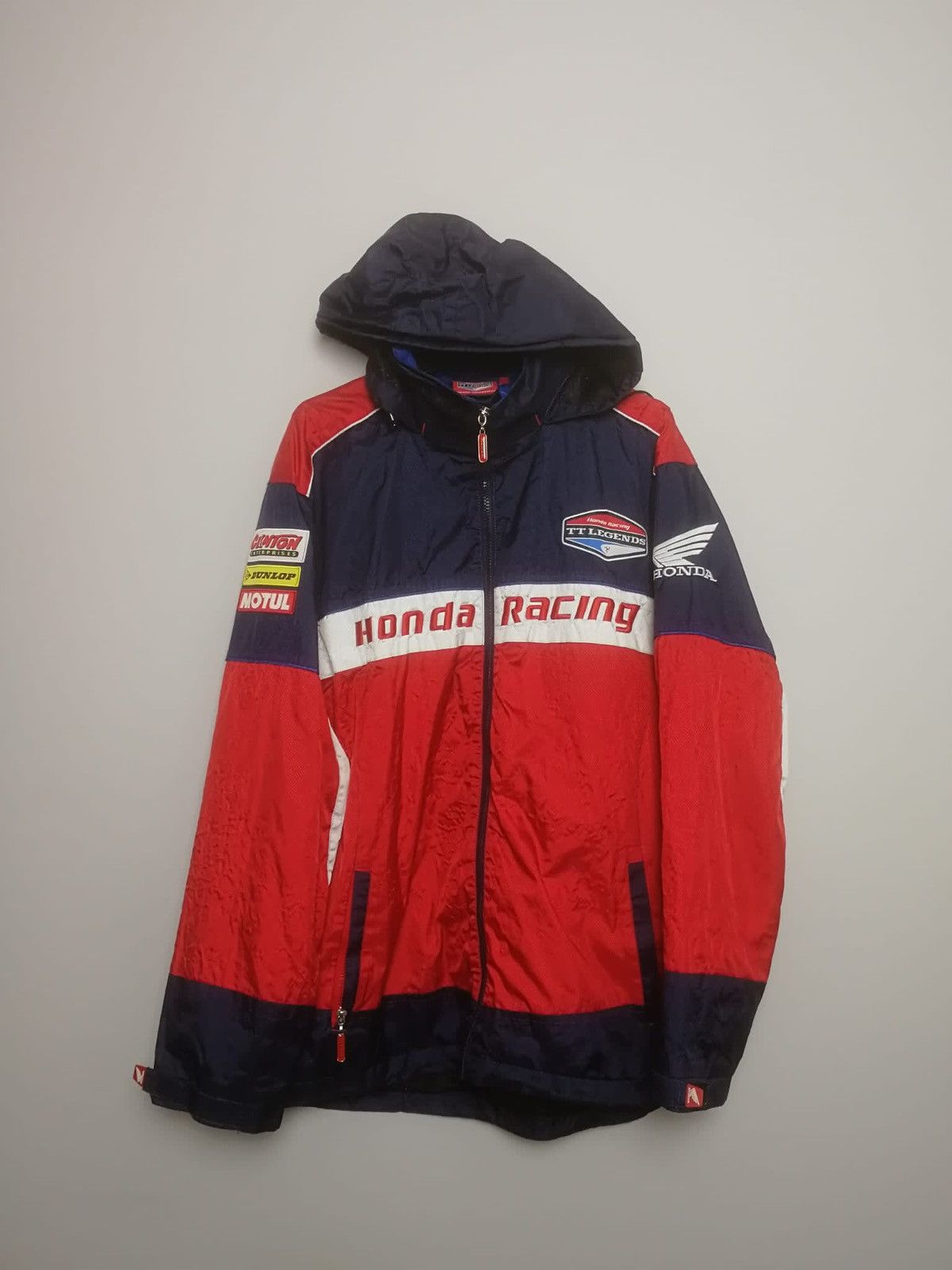 image of Vintage Honda Racing Jacket Tt Legends Moto Y2K in Navy, Men's (Size XL)