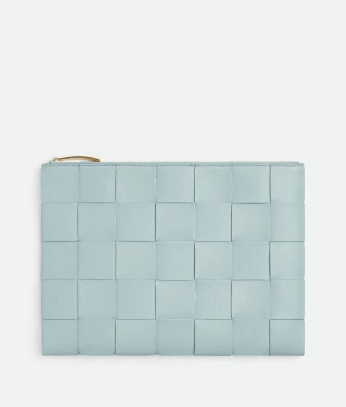 Bottega Veneta o1n1vont1124 Size: OS / Medium Cassette Flat Pouch Blue Size ONE SIZE - 1 Thumbnail