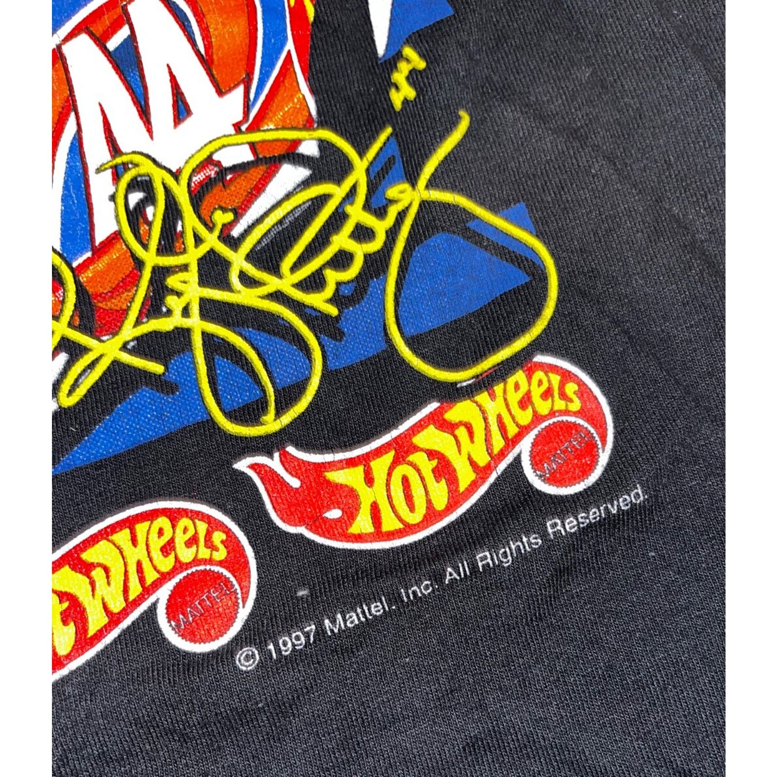 Tultex Kyle Petty 1997 Hot Wheels Mattel Racing AOP T-Shirt Sz. XL Size US XL / EU 56 / 4 - 6 Thumbnail