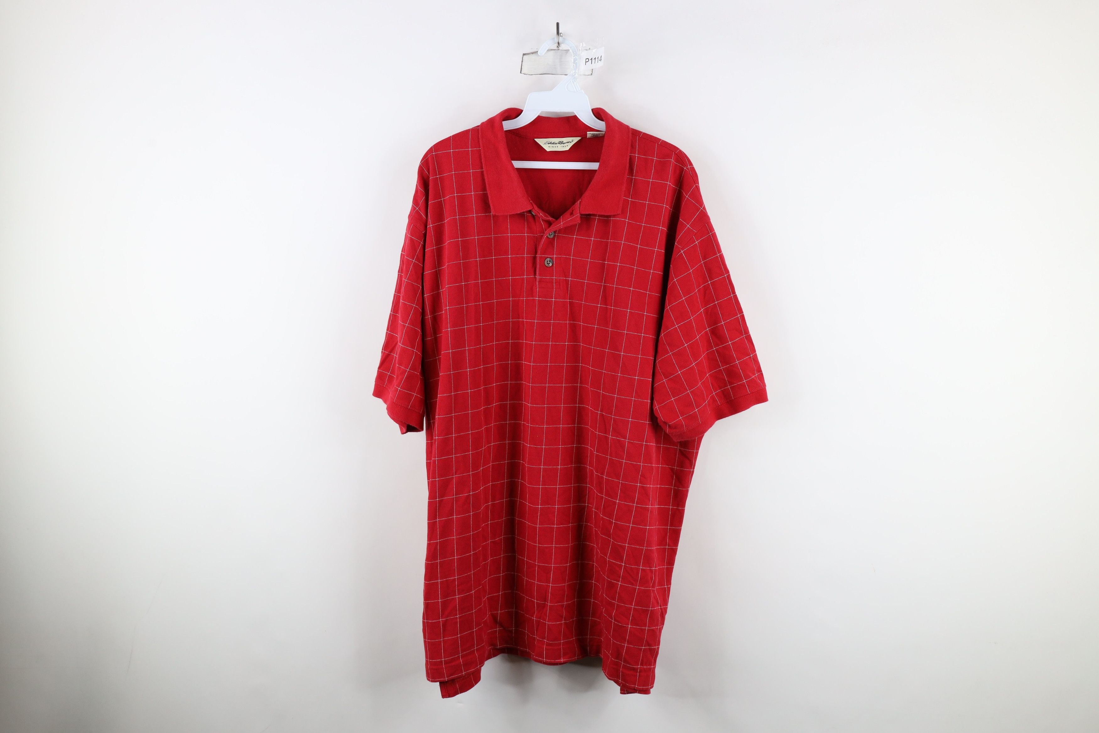 Eddie Bauer × Vintage Vintage 90s Eddie Bauer Short Sleeve Collared Polo Shirt Size US XXL / EU 58 / 5 - 1 Thumbnail