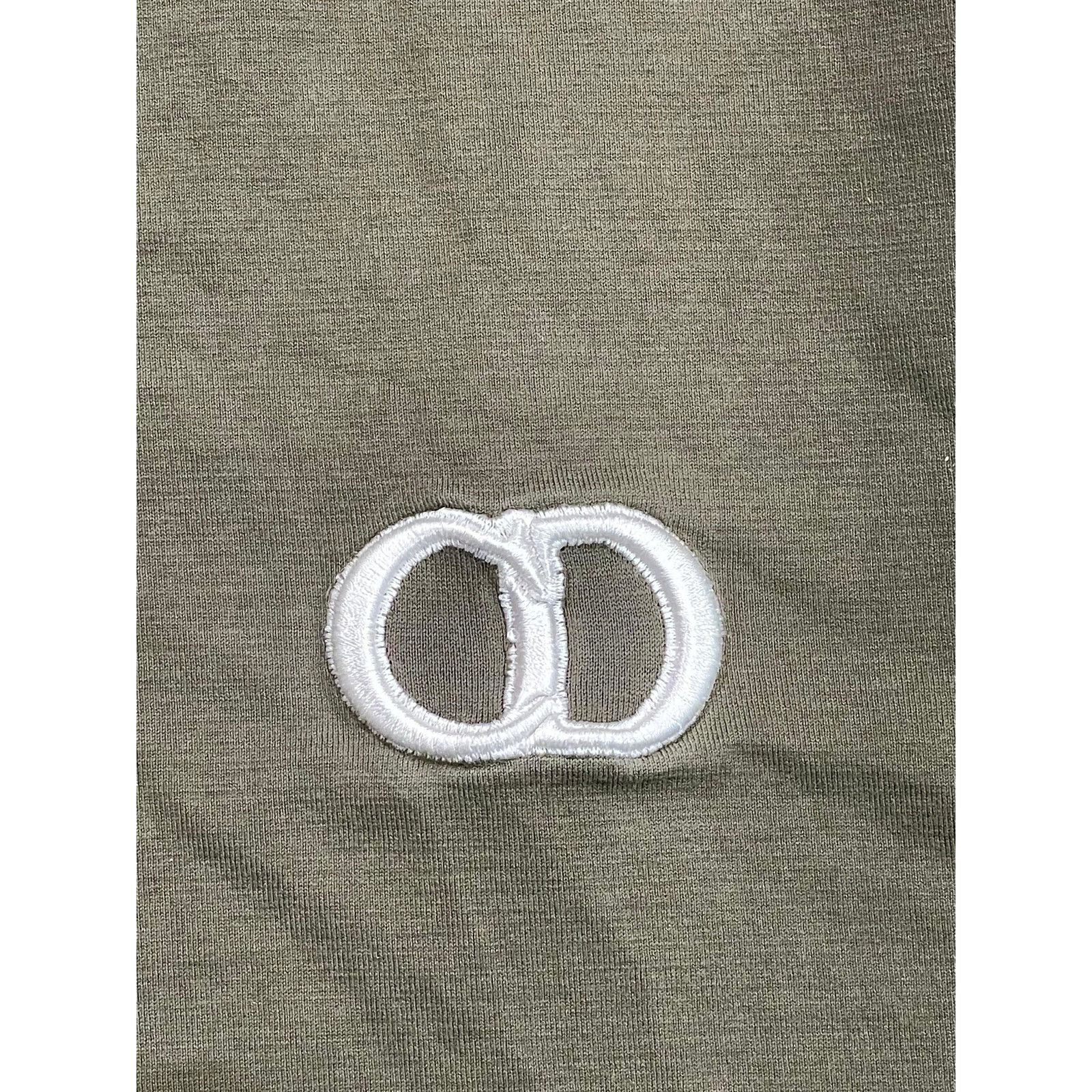 Dior Dior CD Logo Olive Tee Size US XL / EU 56 / 4 - 7 Thumbnail