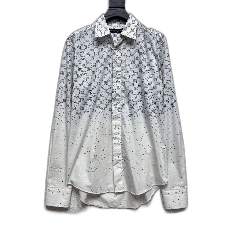 Louis Vuitton Louis Vuitton Long Sleeve Logo Shirt Size US S / EU 44-46 / 1 - 1 Thumbnail