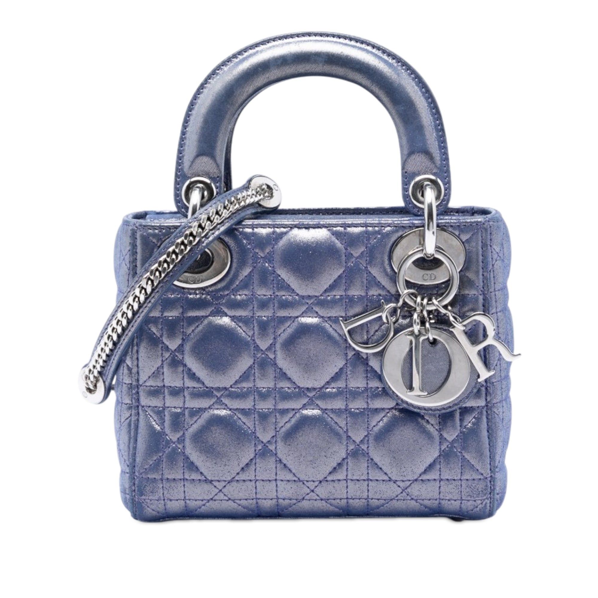 Dior Mini Iridescent Lambskin Cannage Lady Dior Size ONE SIZE - 1 Thumbnail