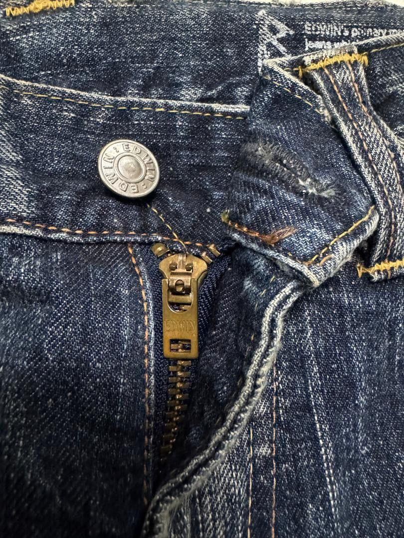 Edwin 💥BAGGY💥90's EDWIN 504R SAND WASHED INSANE DISTRESSED GRUNGE Size US 30 / EU 46 - 11 Thumbnail