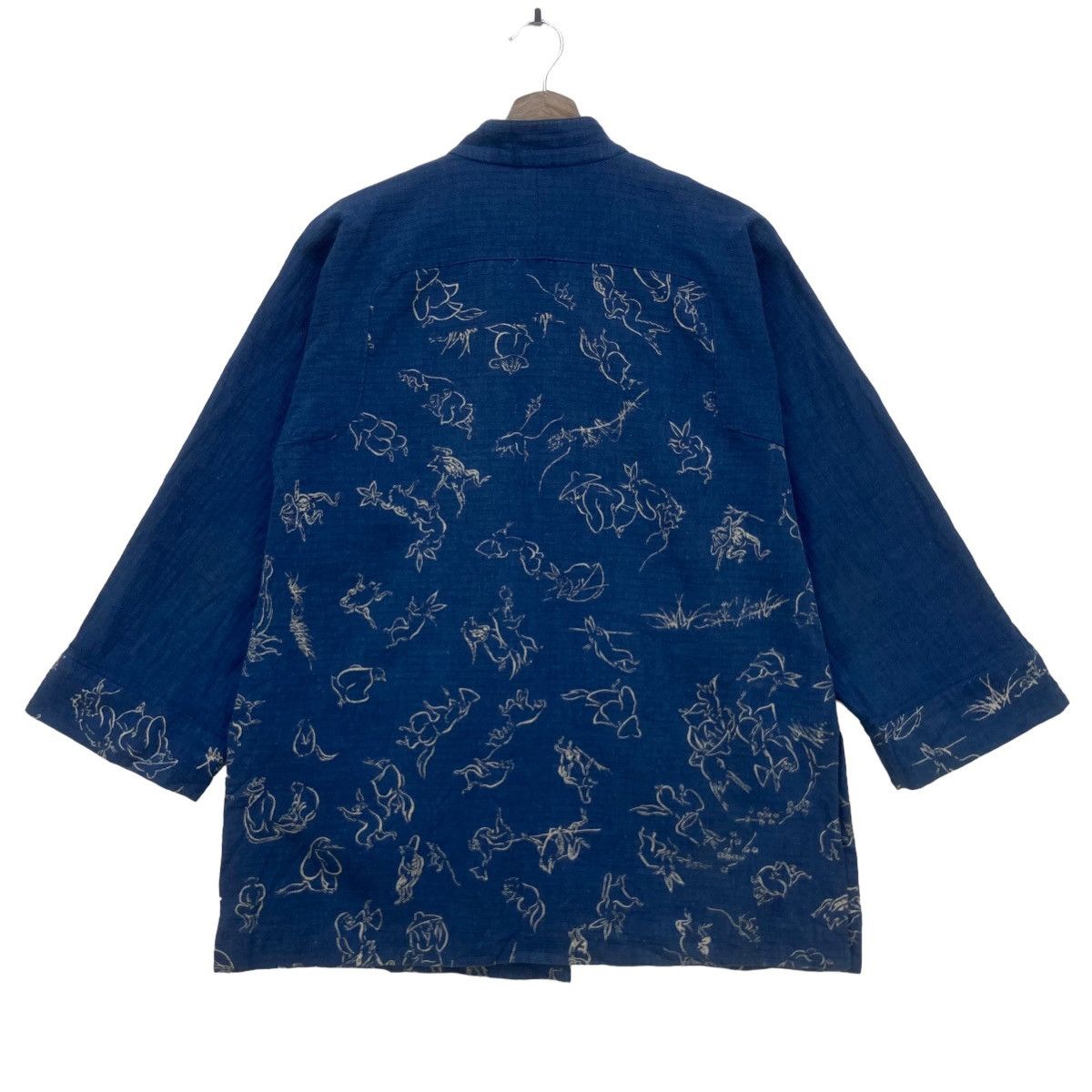 Japanese Brand Japanese Traditional Sashiko Kendo Kurama Print Buttonlesss Size US S / EU 44-46 / 1 - 3 Thumbnail