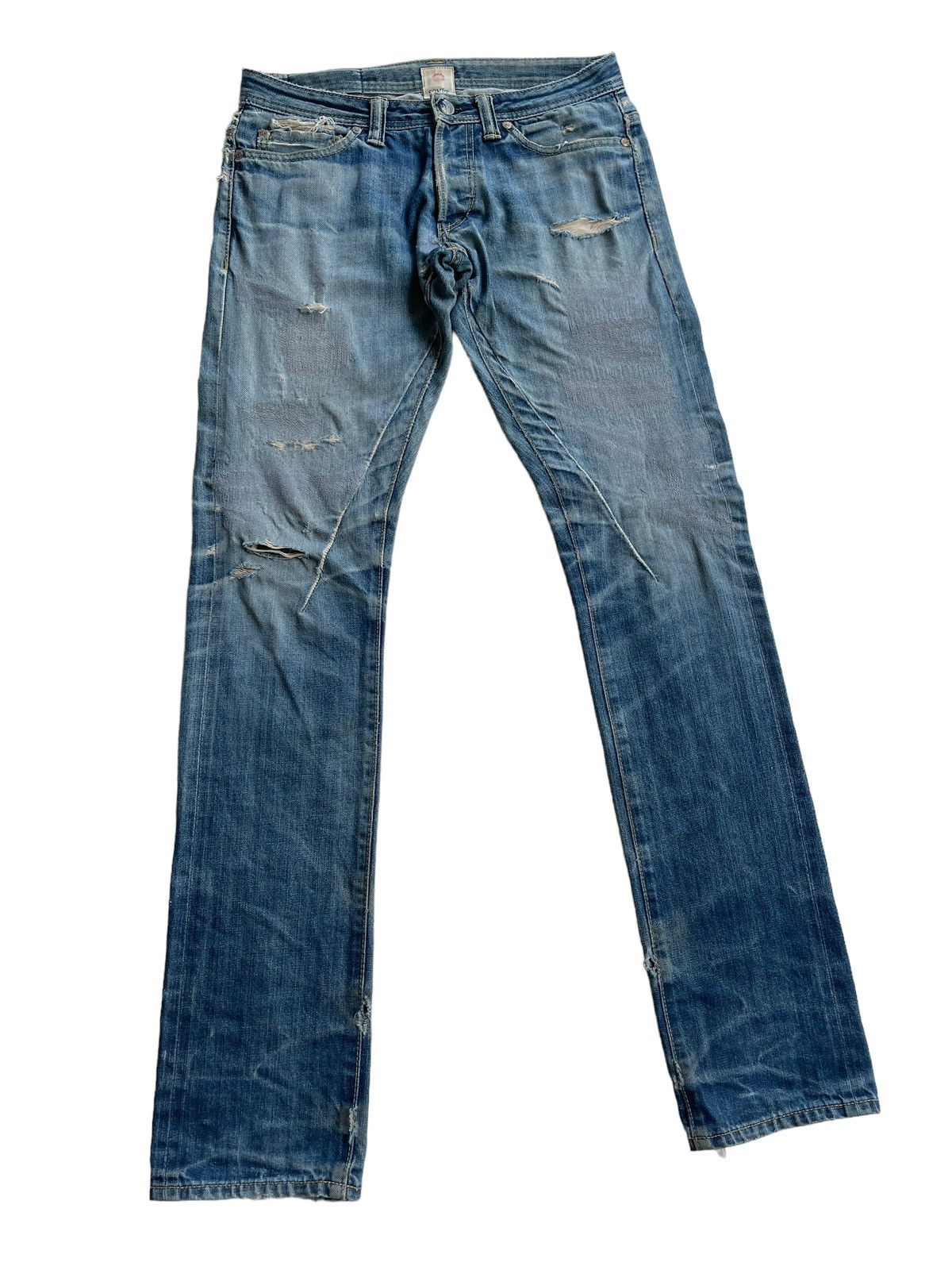SOMET Somet Distressed Denim Japan Size US 28 / EU 44 - 4 Thumbnail