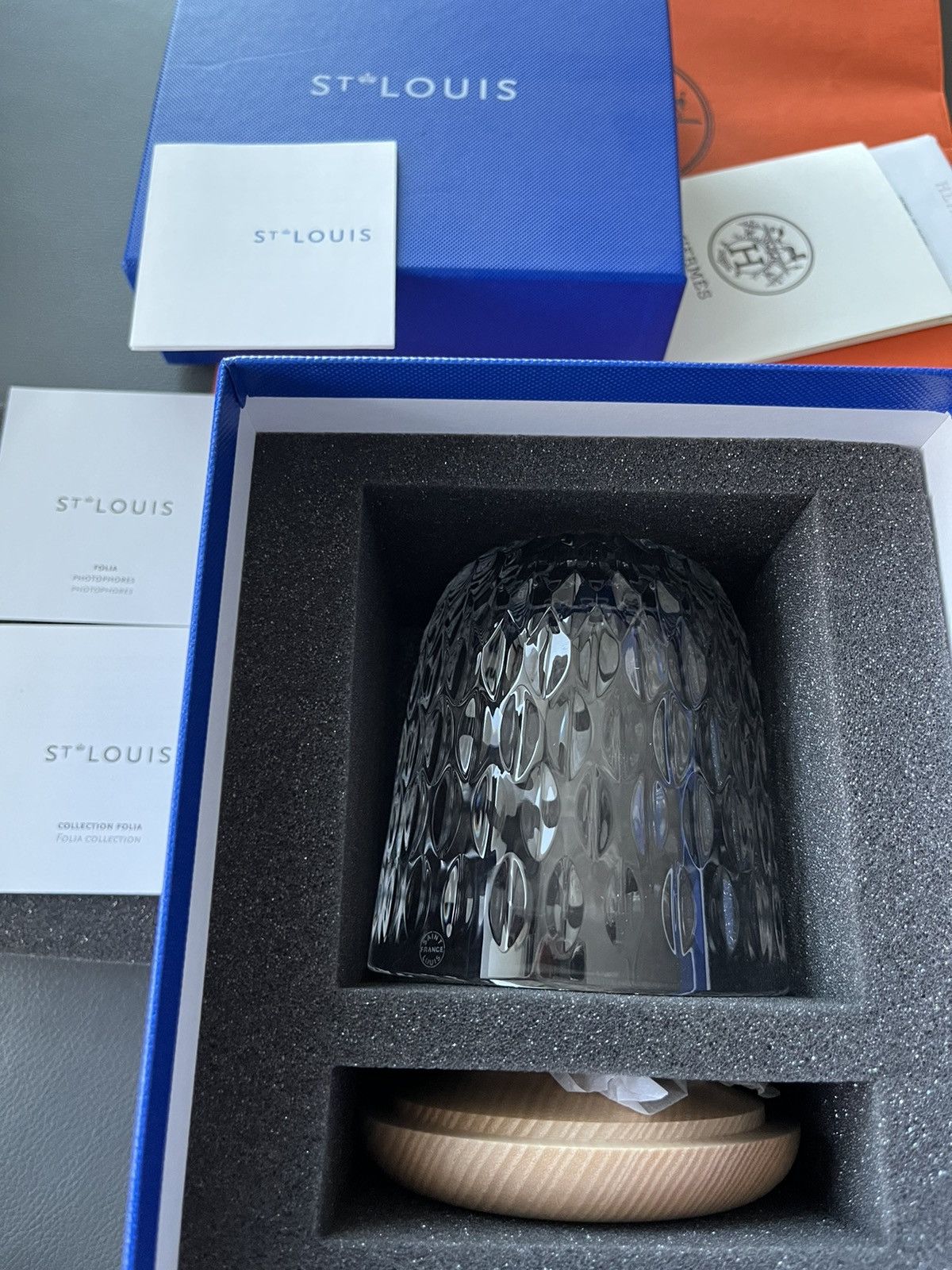 Hermes Rare Hermes St Louis Brand New Crystal Candle Holder Lamp Size ONE SIZE - 8 Thumbnail