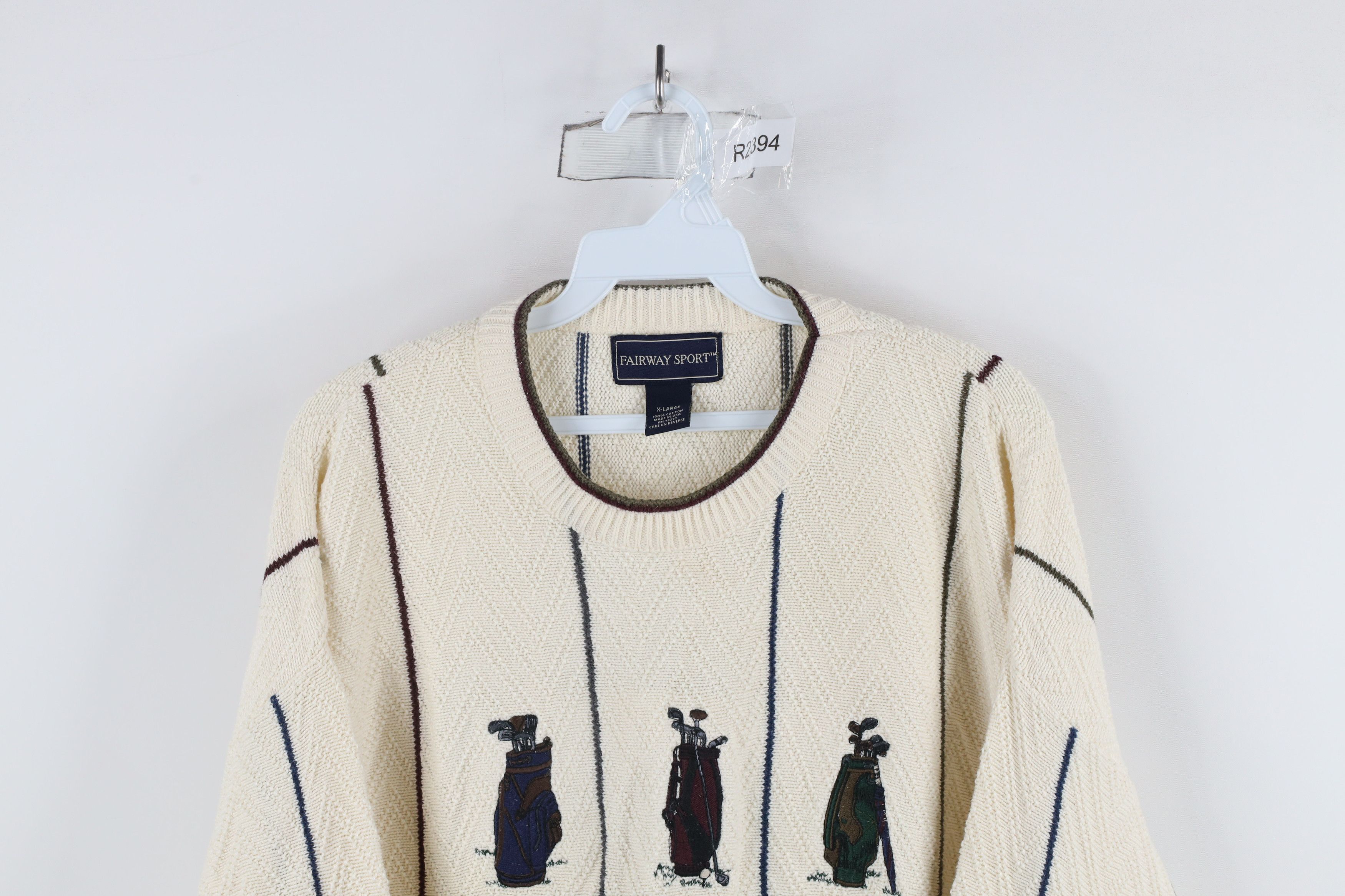 Vintage Vintage 90s Streetwear Golfing Cotton Knit Sweater USA Size US XL / EU 56 / 4 - 2 Thumbnail