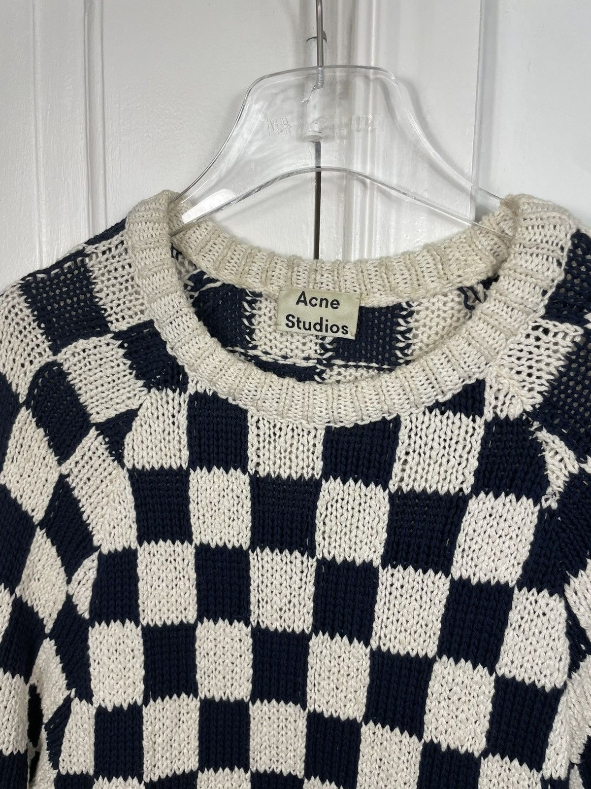 Acne Studios *RARE* Acne Studios Korus Check checked sweater knit Size US M / EU 48-50 / 2 - 3 Thumbnail