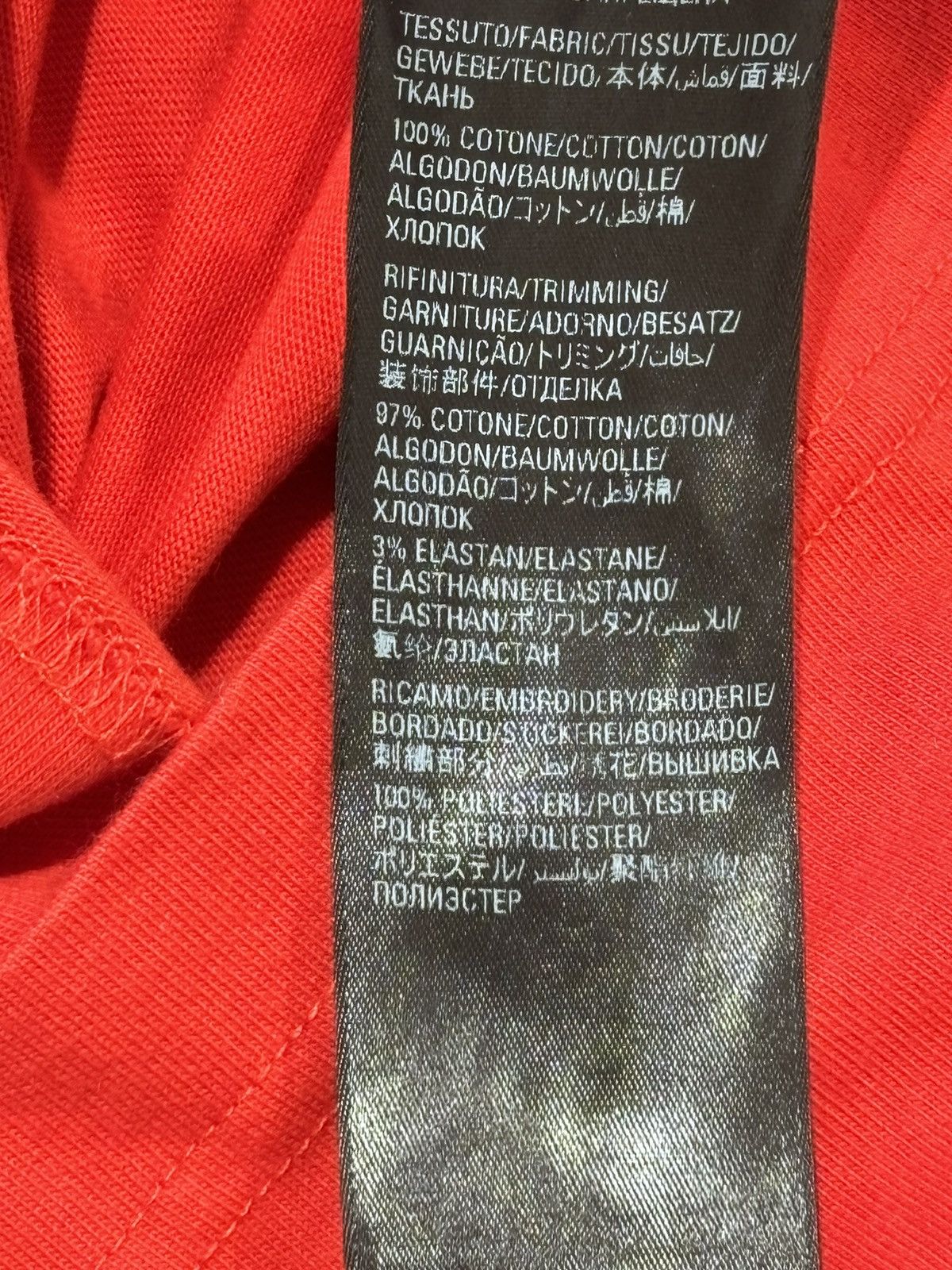 Balenciaga Balenciaga Small Logo Red Tee Size US L / EU 52-54 / 3 - 17 Thumbnail