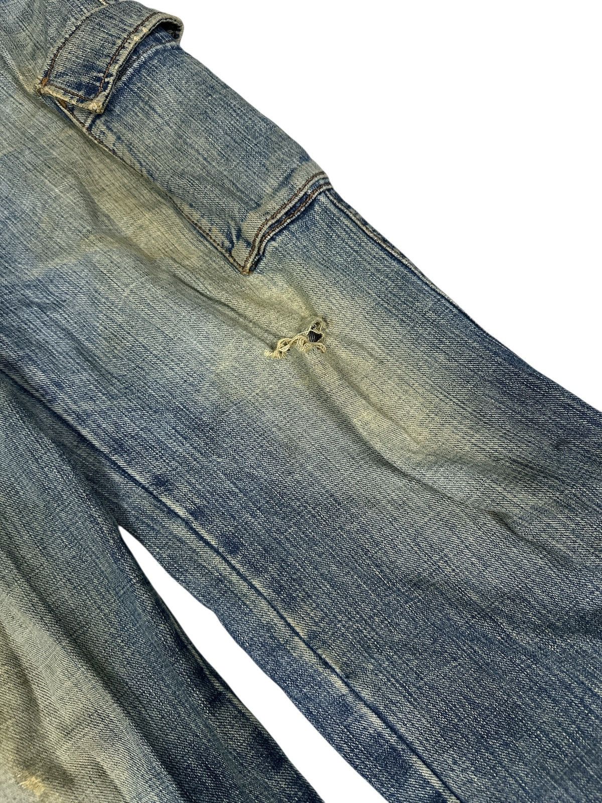 Kapital BushPant Denim Trashed Distress Denim Unbrand🎌💥 Size US 34 / EU 50 - 5 Thumbnail