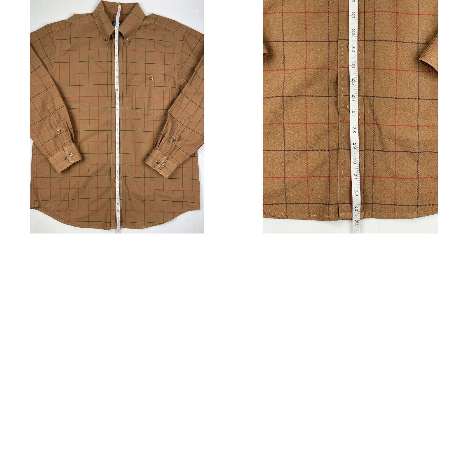 Orvis Orvis Shirt Button-Up Plaid Flannel Mens L Brown Cotton Casual Collared Size US L / EU 52-54 / 3 - 8 Thumbnail