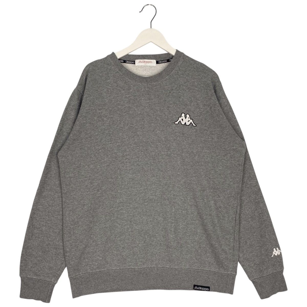 Vintage Vintage Kappa Sweatshirt Crewneck Gray Pullover Jumper Sz LL Size L / US 10 / IT 46 - 1 Thumbnail
