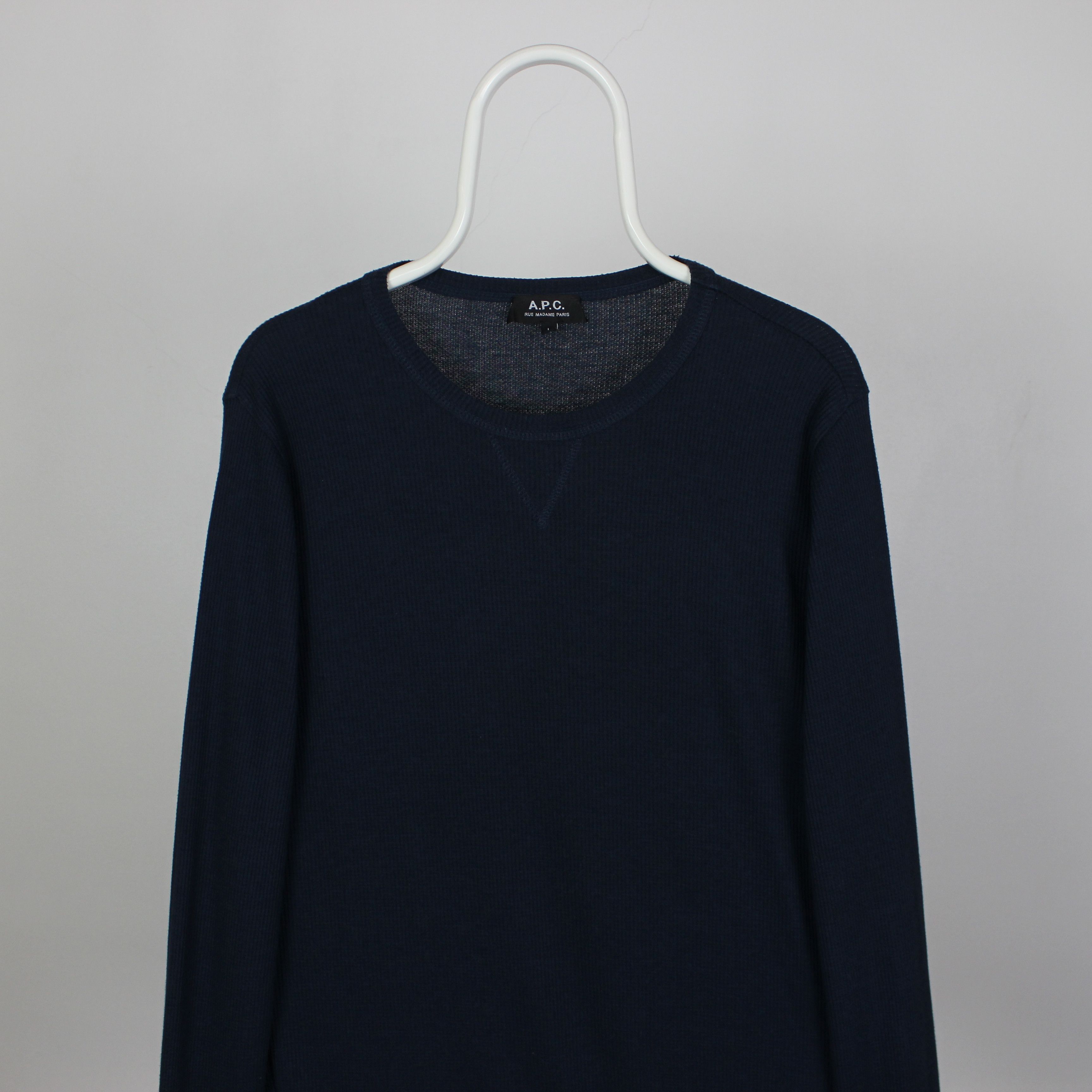 A.P.C. A.P.C Rue Madame Paris sweater men M blue Size US L / EU 52-54 / 3 - 1 Thumbnail