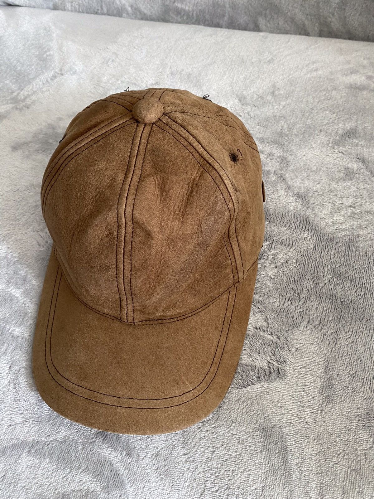 Leather × Vintage Leather Brown Tony Cap Japanese Brand Size ONE SIZE - 3 Thumbnail