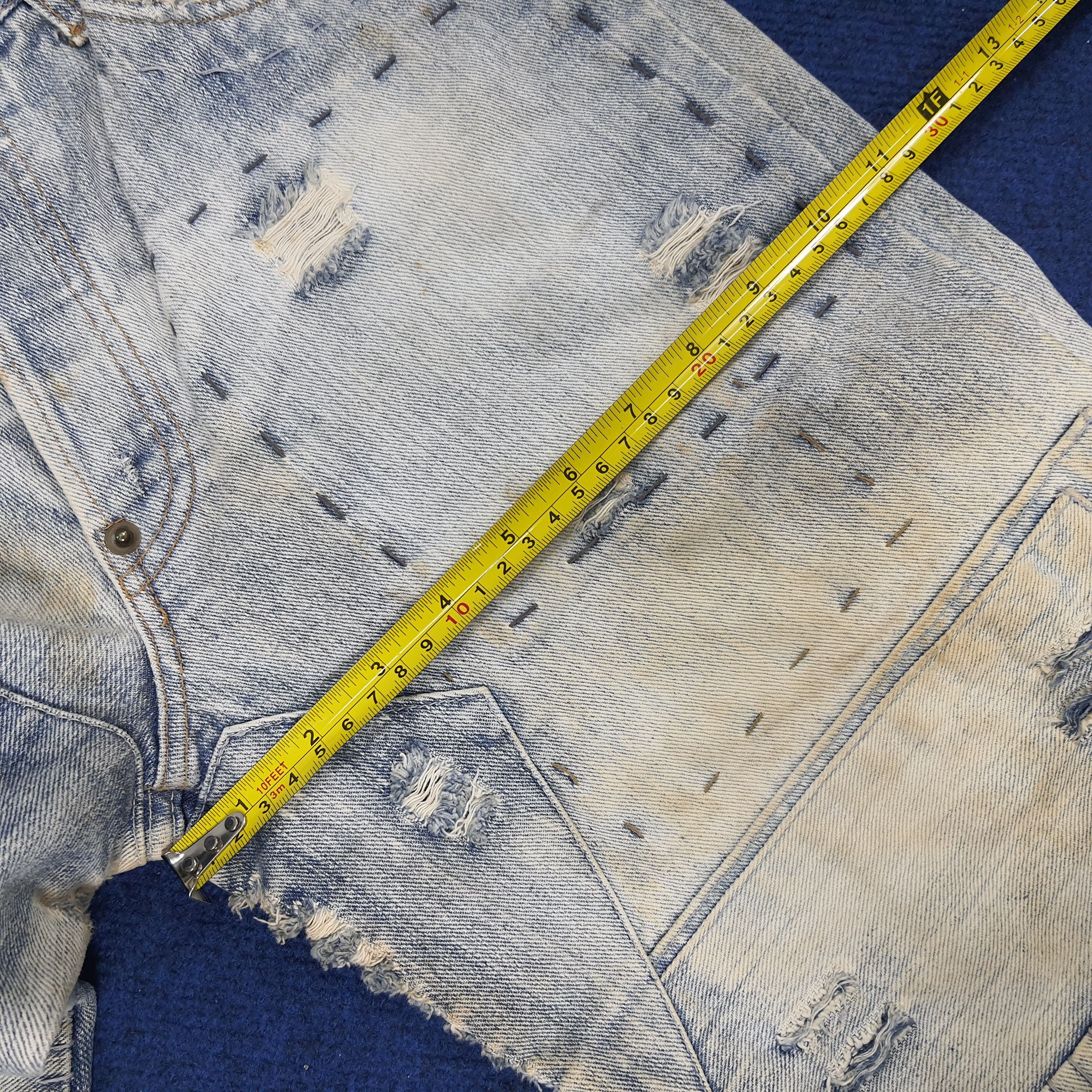 Designer × Satisfy × Vintage Vintage Satisfy Denim Rework Fashion Style Jeans Size US 30 / EU 46 - 13 Thumbnail