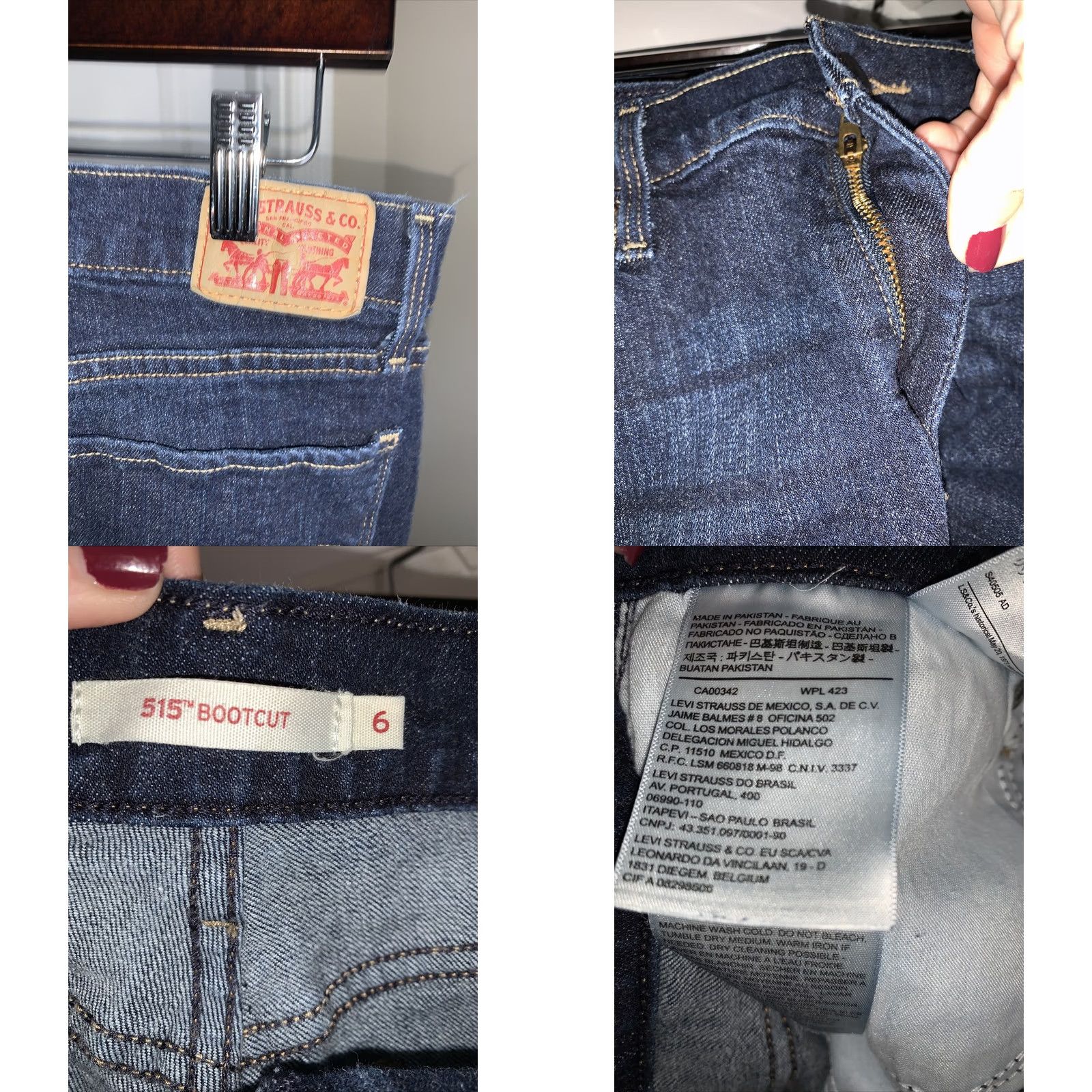 Levi's VINTAGE Levi’s 515 Jeans Womens 6 Dark Wash Bootcut Denim EUC 2318 Size 28" / US 6 / IT 42 - 8 Thumbnail