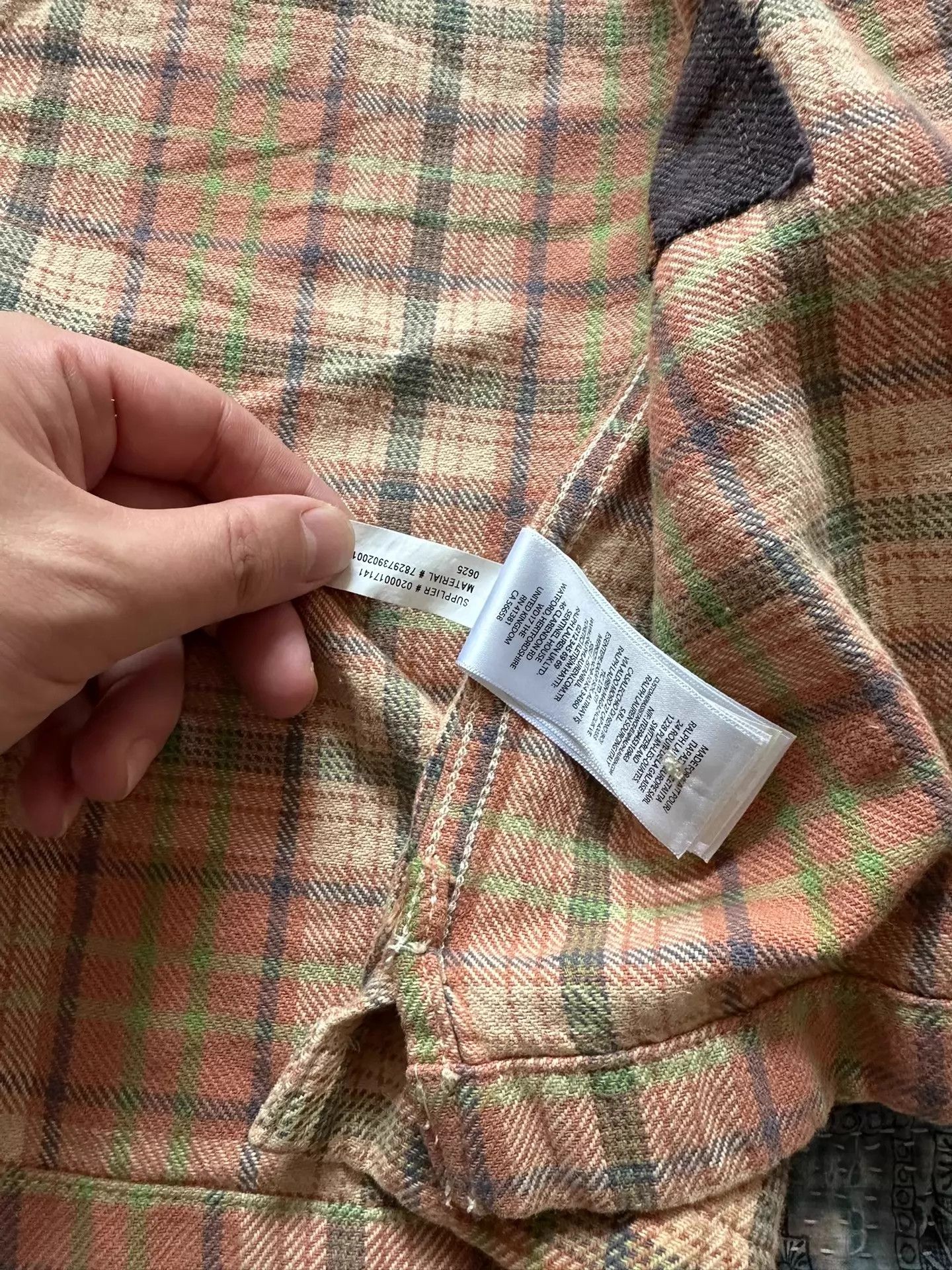 RRL Ralph Lauren RRL Patched Distressed Plaid Shirt XXL Heavyweight Size US XXL / EU 58 / 5 - 5 Thumbnail