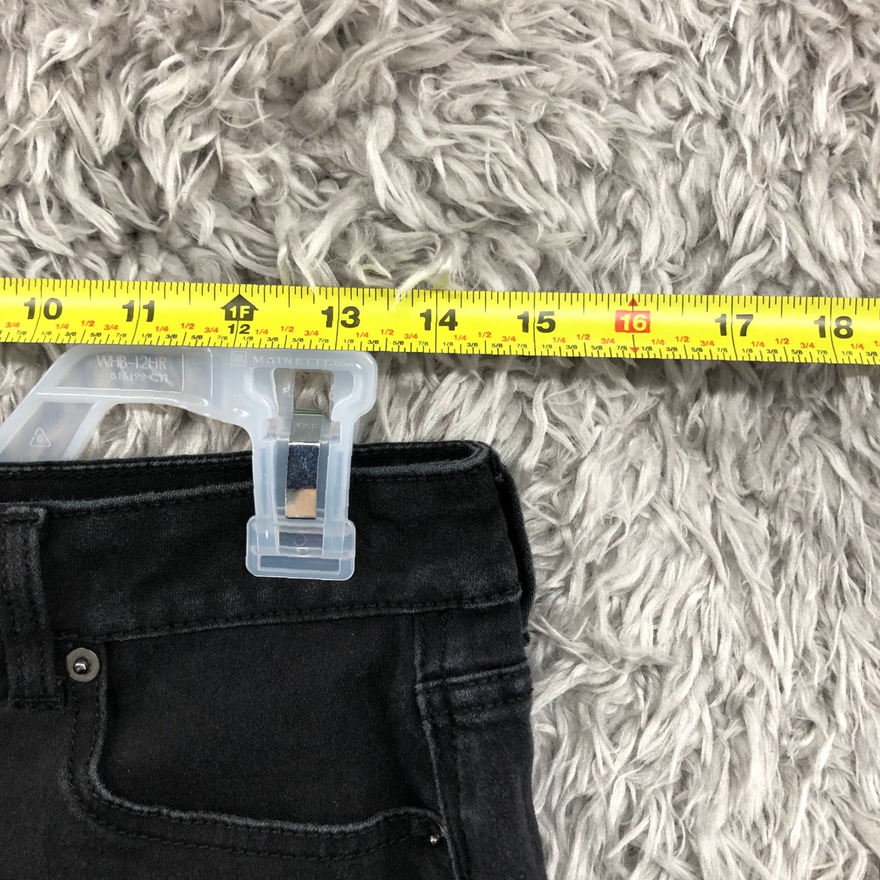 Vintage No Boundaries Skirt Juniors Size 11 Midi Black Denim Cotton Denim Logo Pattern Solid Women Girls Size 32" / US 10 / IT 46 - 2 Thumbnail